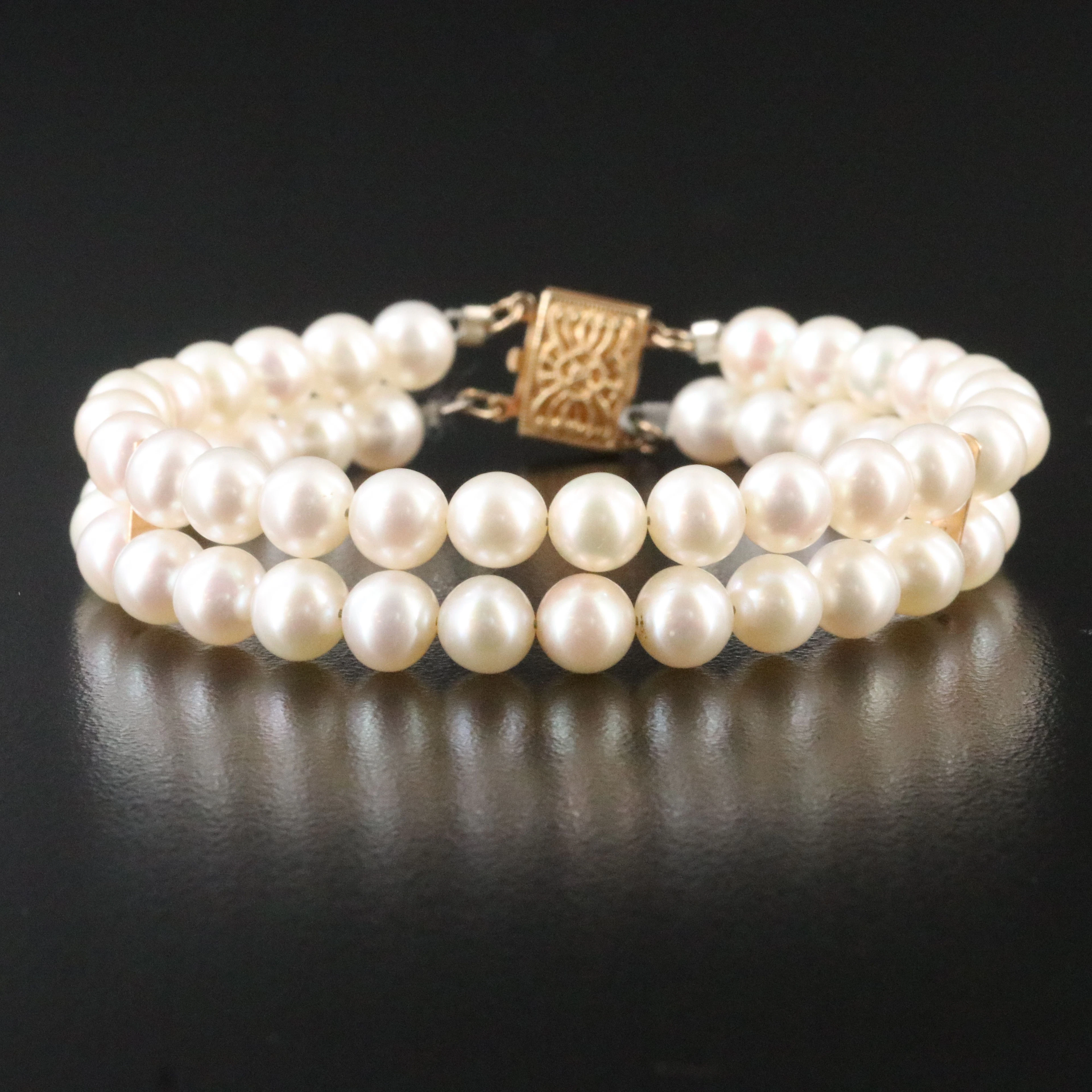 14K Pearl Bracelet