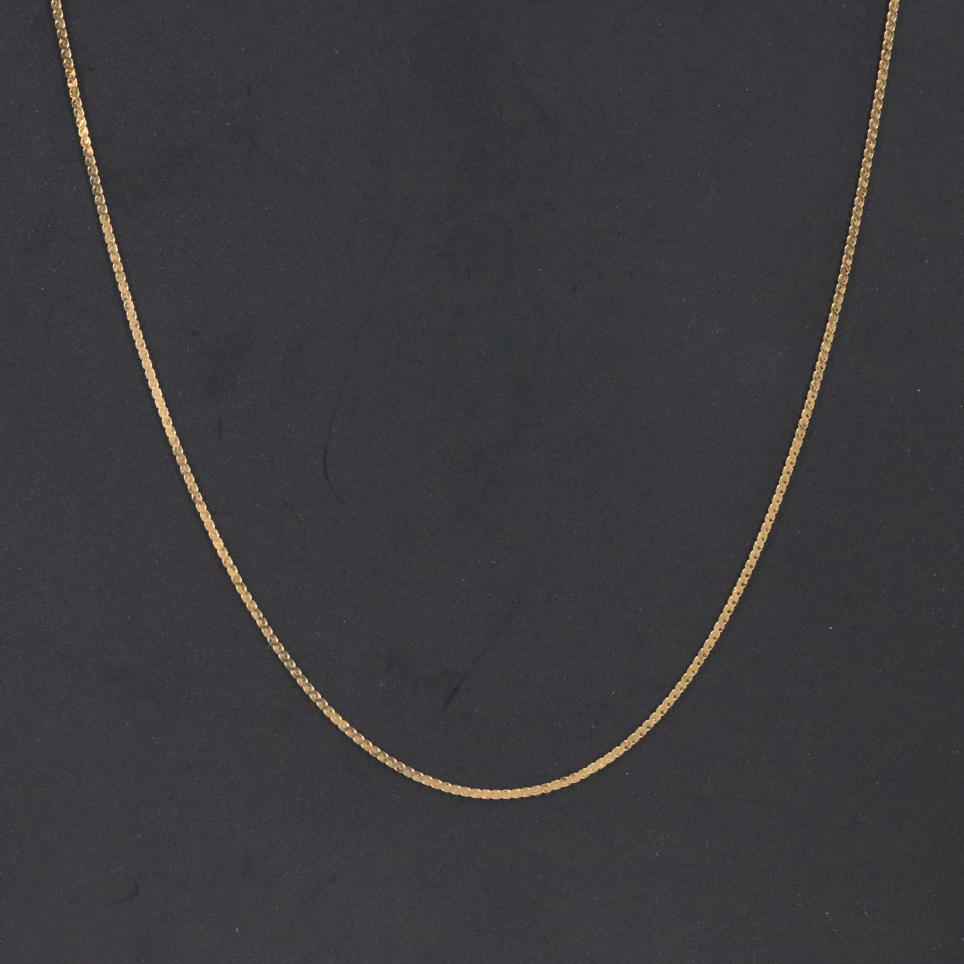 14K Serpentine Chain Necklace