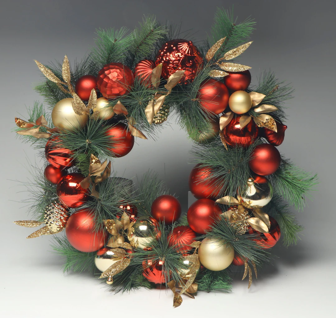 Winward Christmas Ornament Embellished Wreath