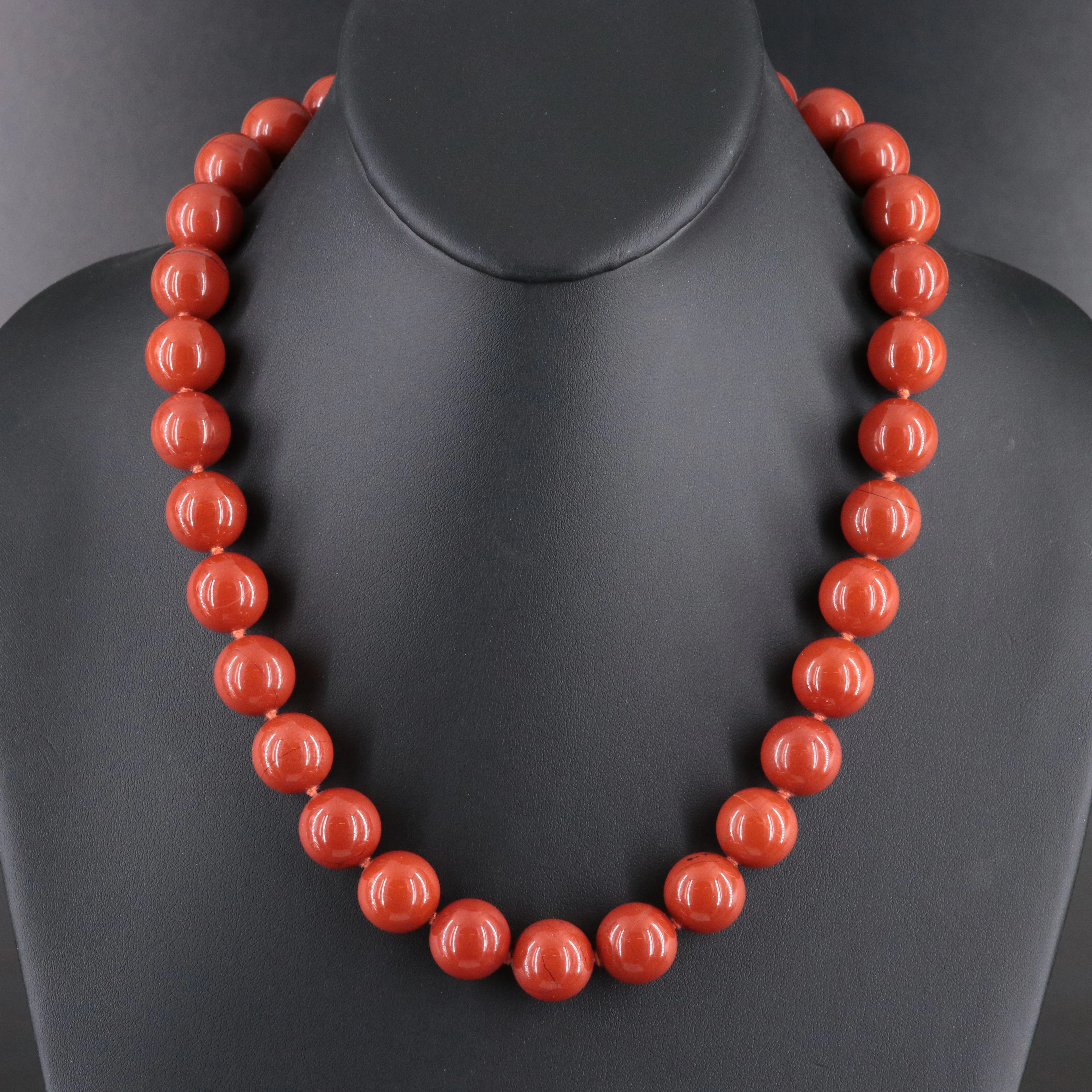 Mahogany Obsidian Necklace with Sterling Clasp