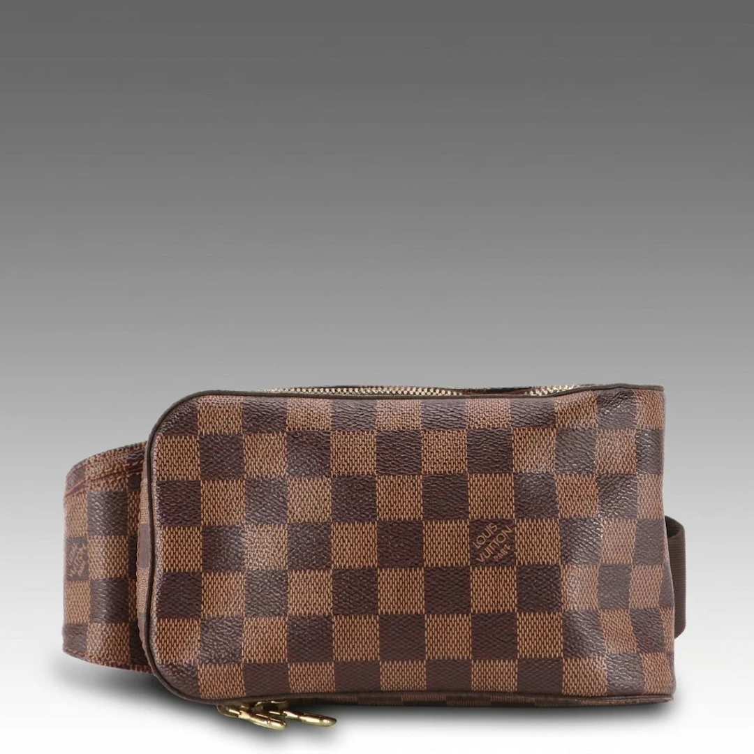 Louis Vuitton Geronimos Belt Bag in Damier Ebene Coated Canvas