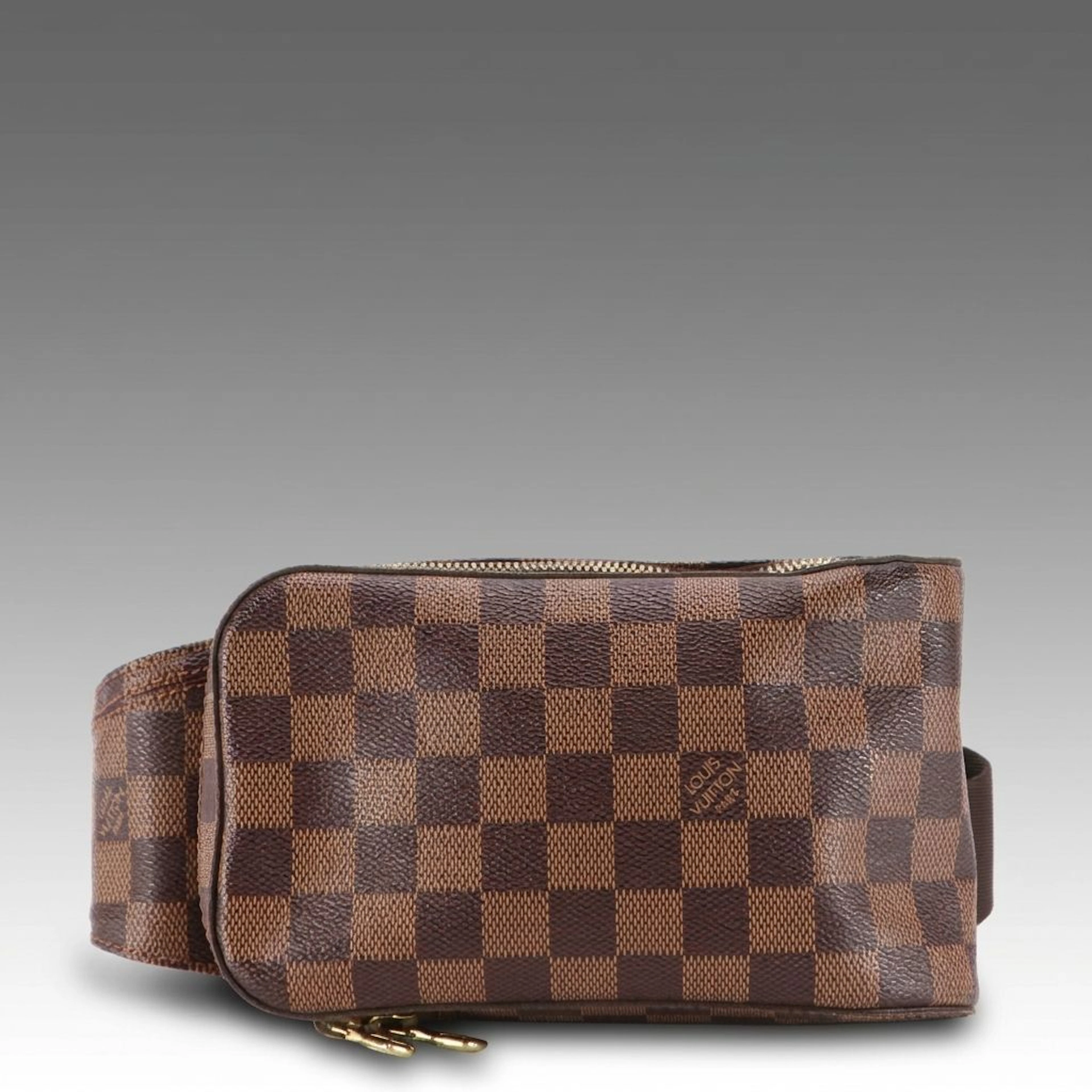 Louis Vuitton Geronimos Belt Bag in Damier Ebene Coated Canvas