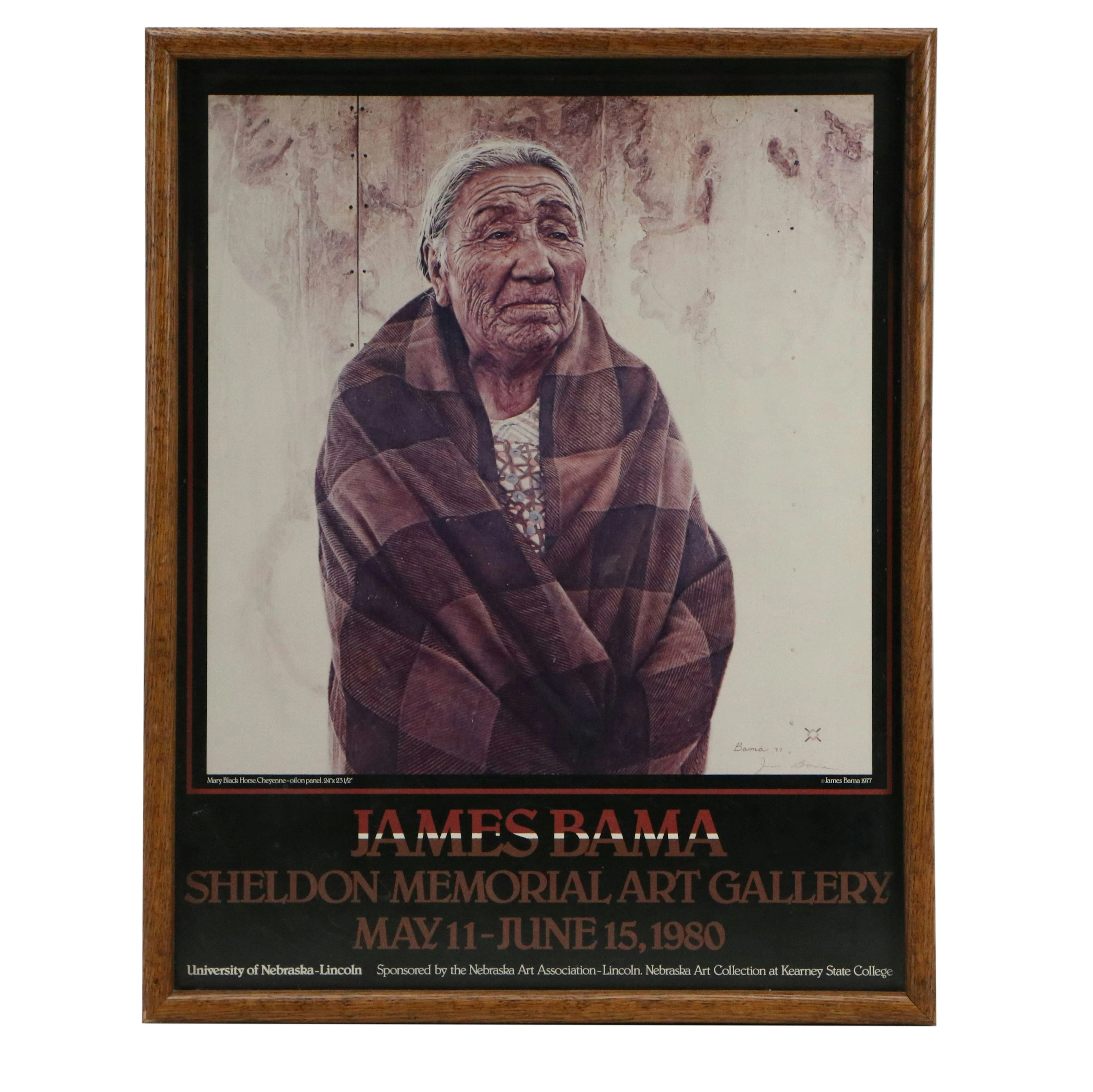 Sheldon Memorial Art Gallery James Bama Exhibition Poster, 1980