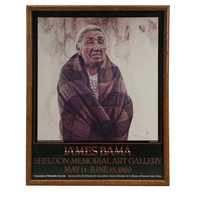 Sheldon Memorial Art Gallery James Bama Exhibition Poster, 1980