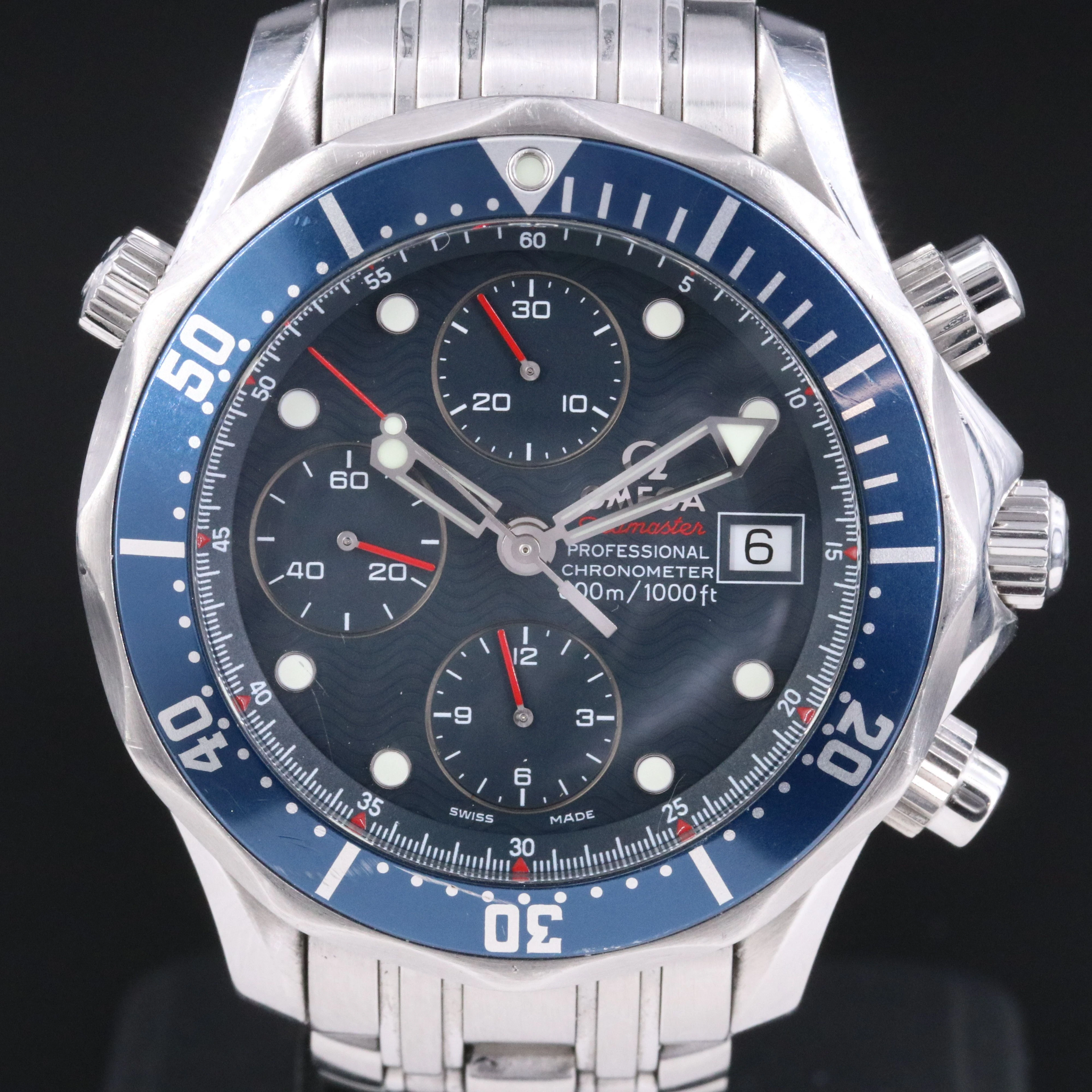 Omega Seamaster Diver 300M Chronograph 2225.80.00 Watch c.2007