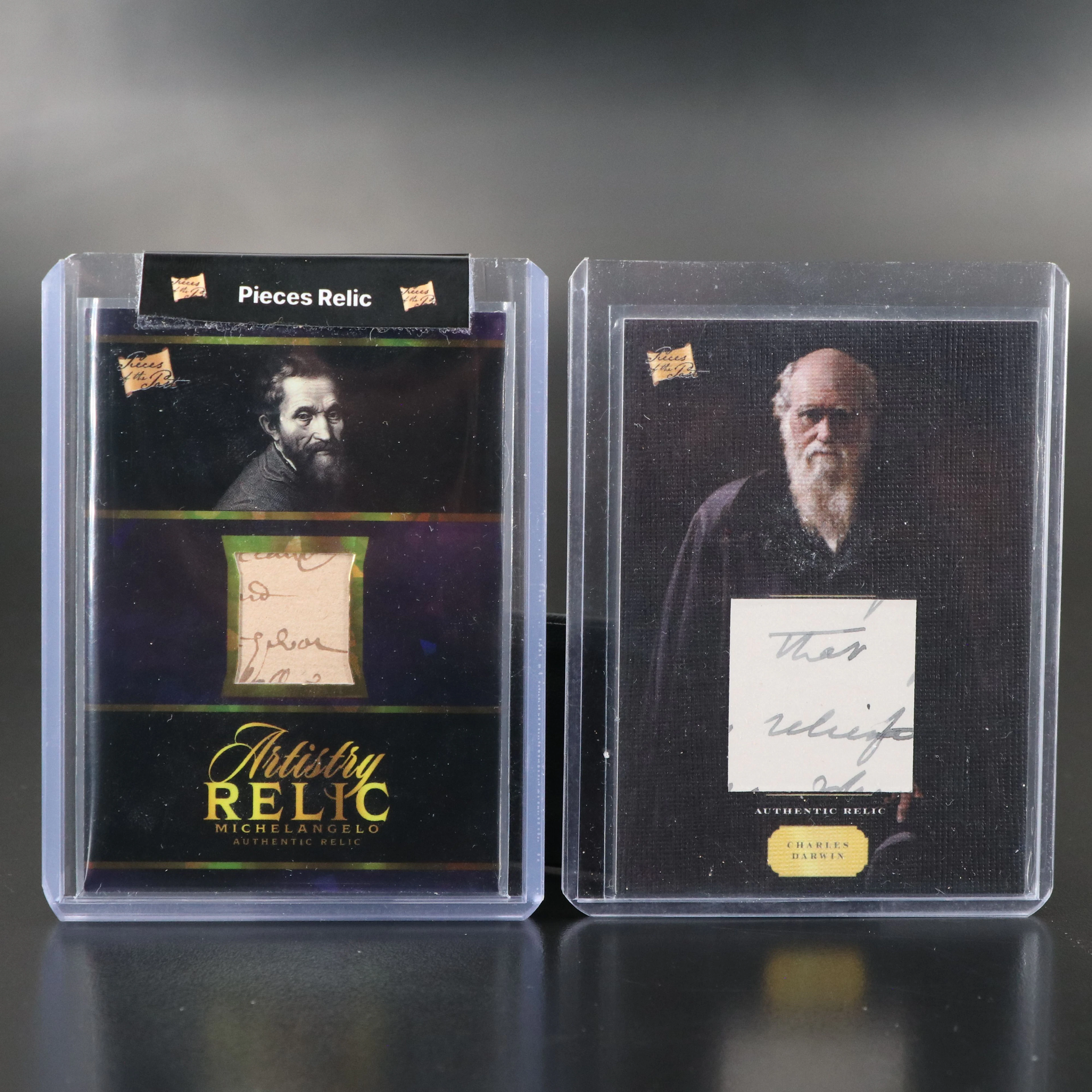 2023 Pieces of the Past Trading Cards with Charles Darwin & Michelangelo Relics