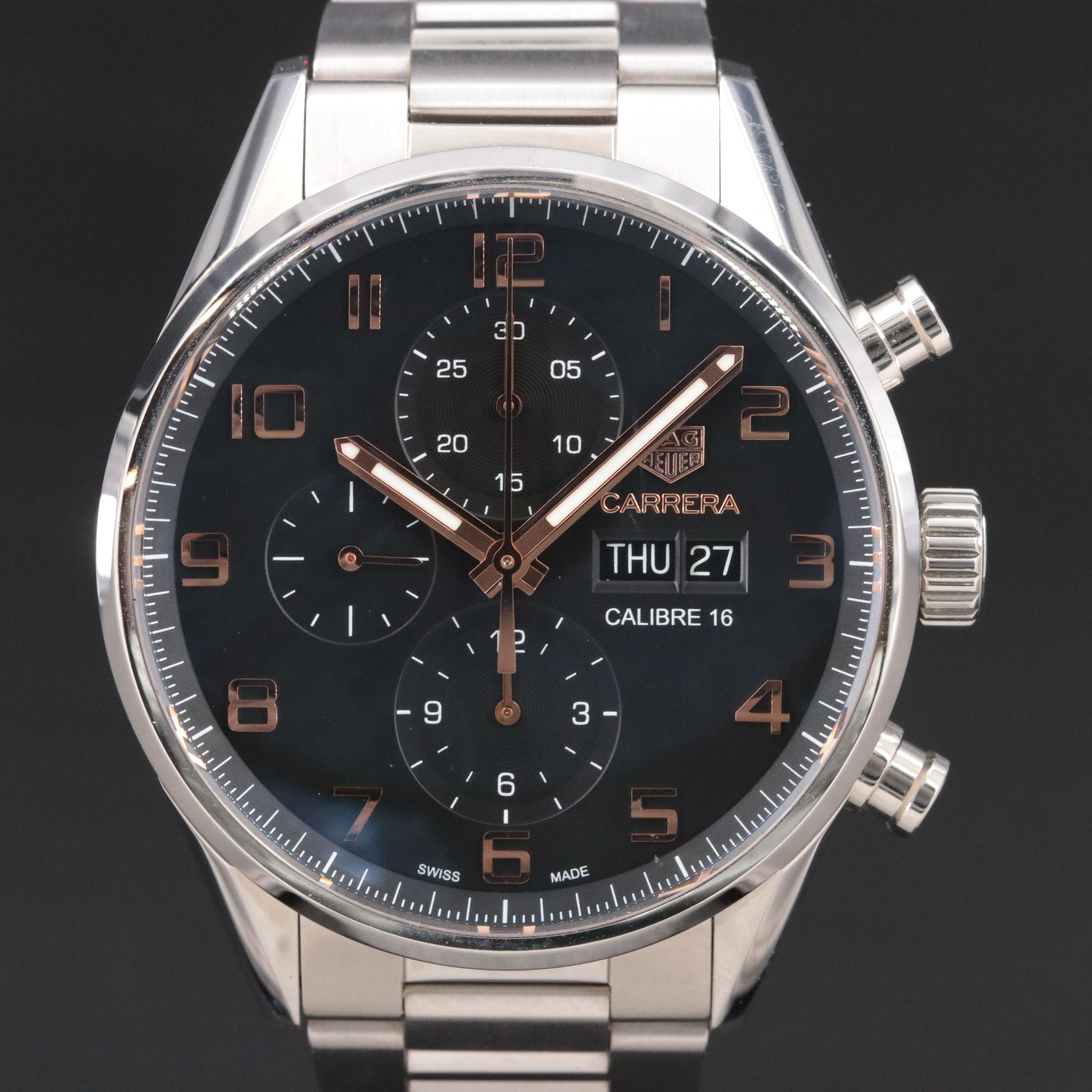 TAG Heuer Carrera Day Date Black Calibre 16 Automatic Watch Ref. CV2A1AB