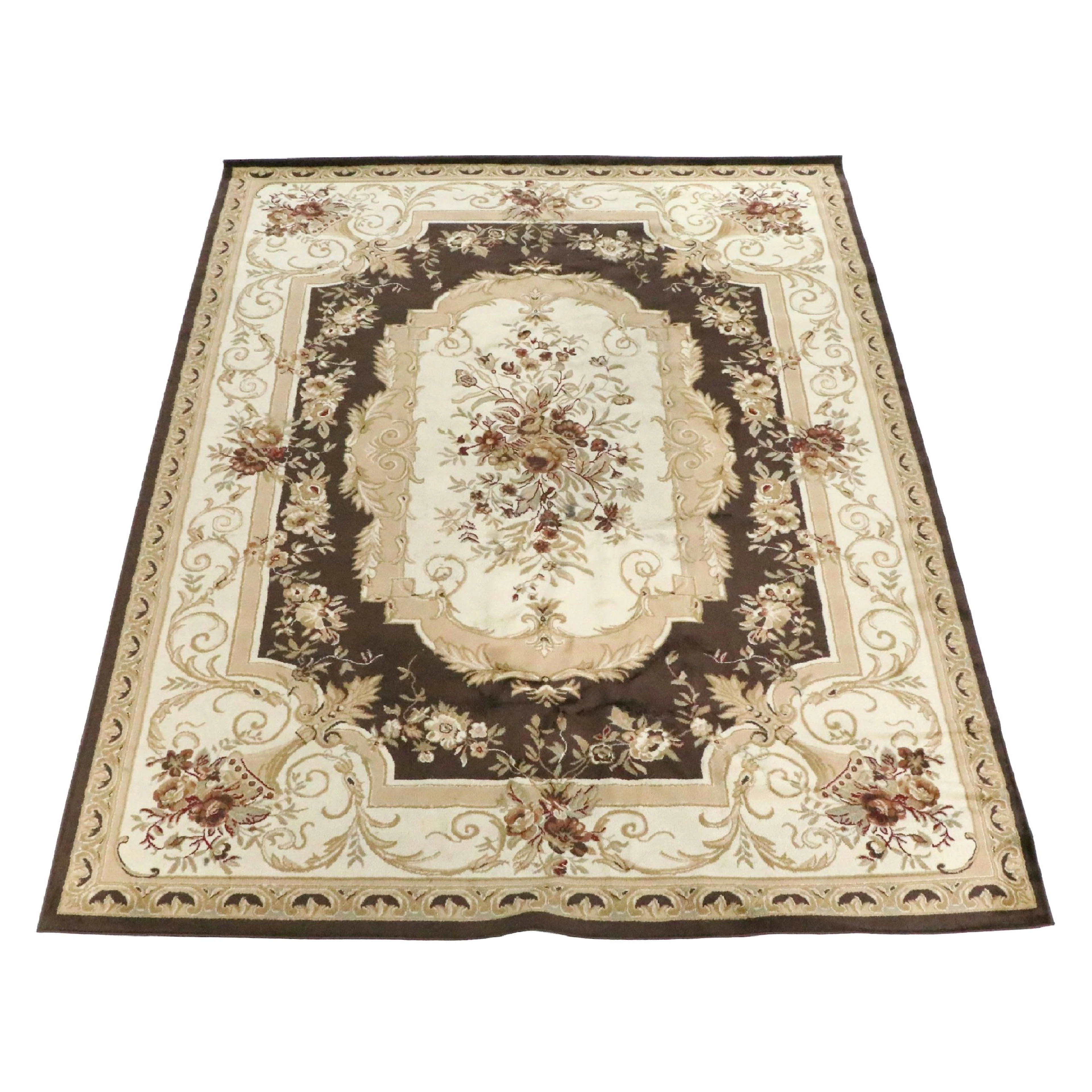8'11 x 11'9 Power Loomed Unique Loom Aubusson Style Area Rug