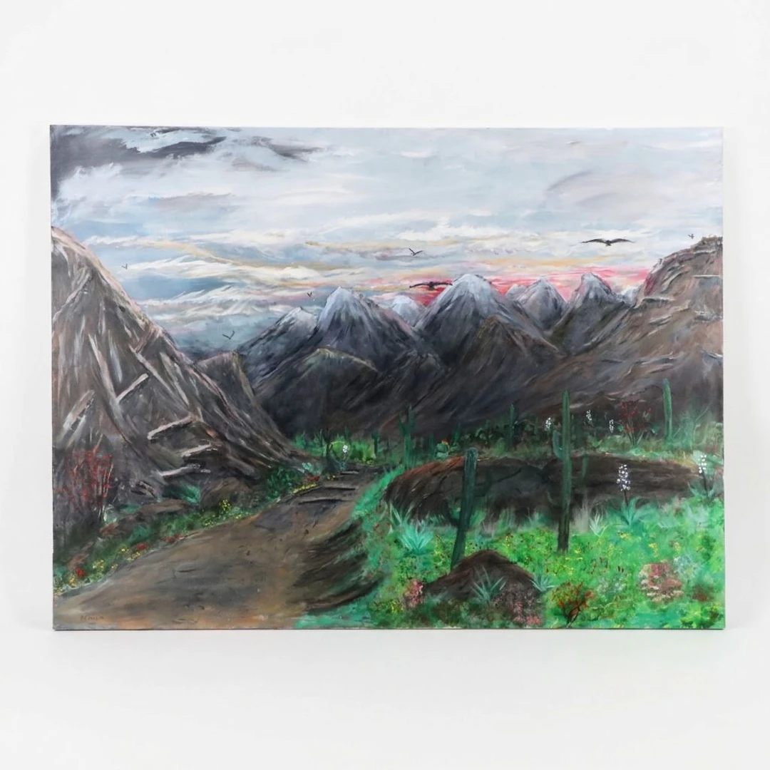Robert A. Draper Landscape Acrylic Painting, 2019