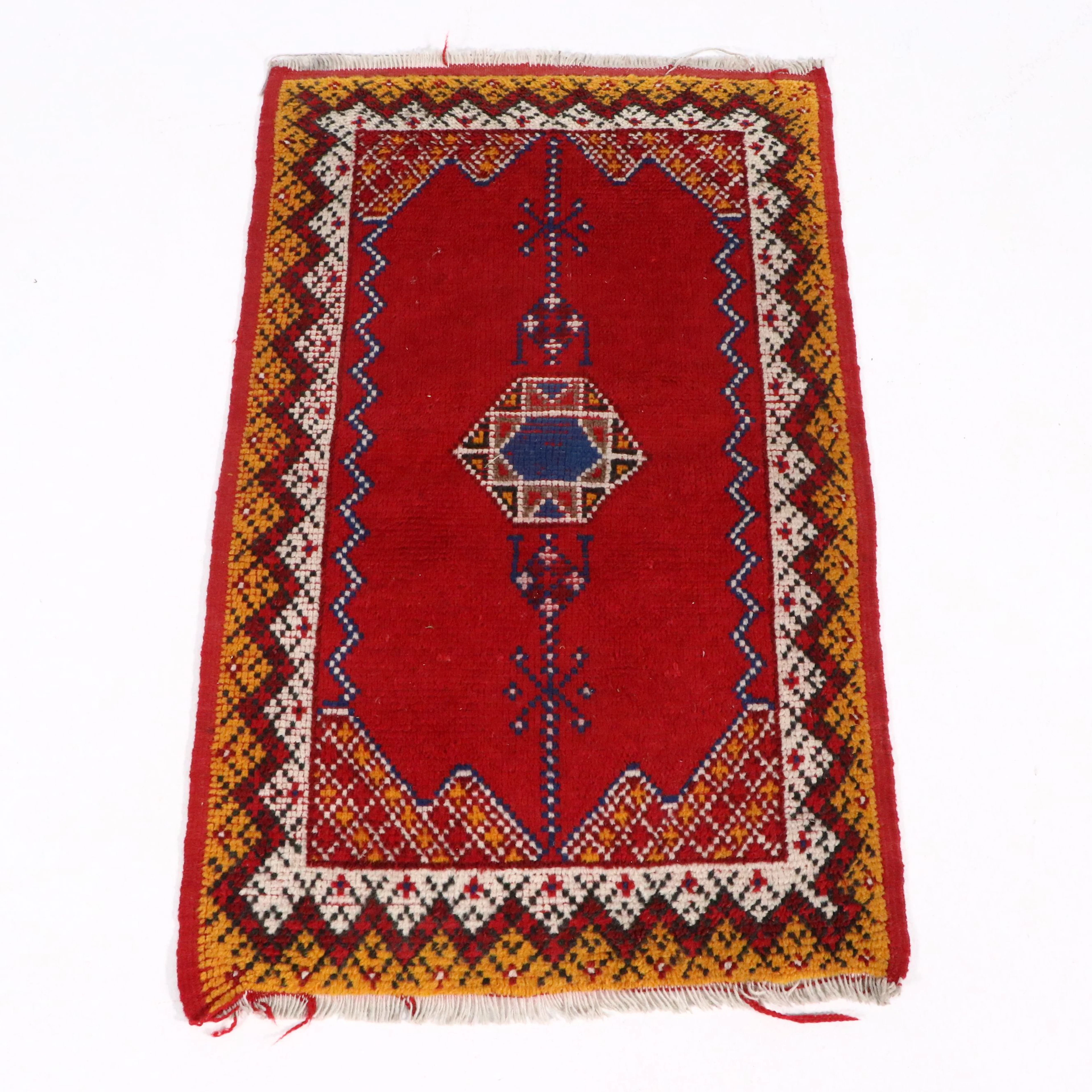 2' x 3'3 Hand-Knotted Moroccan Berber Accent Rug