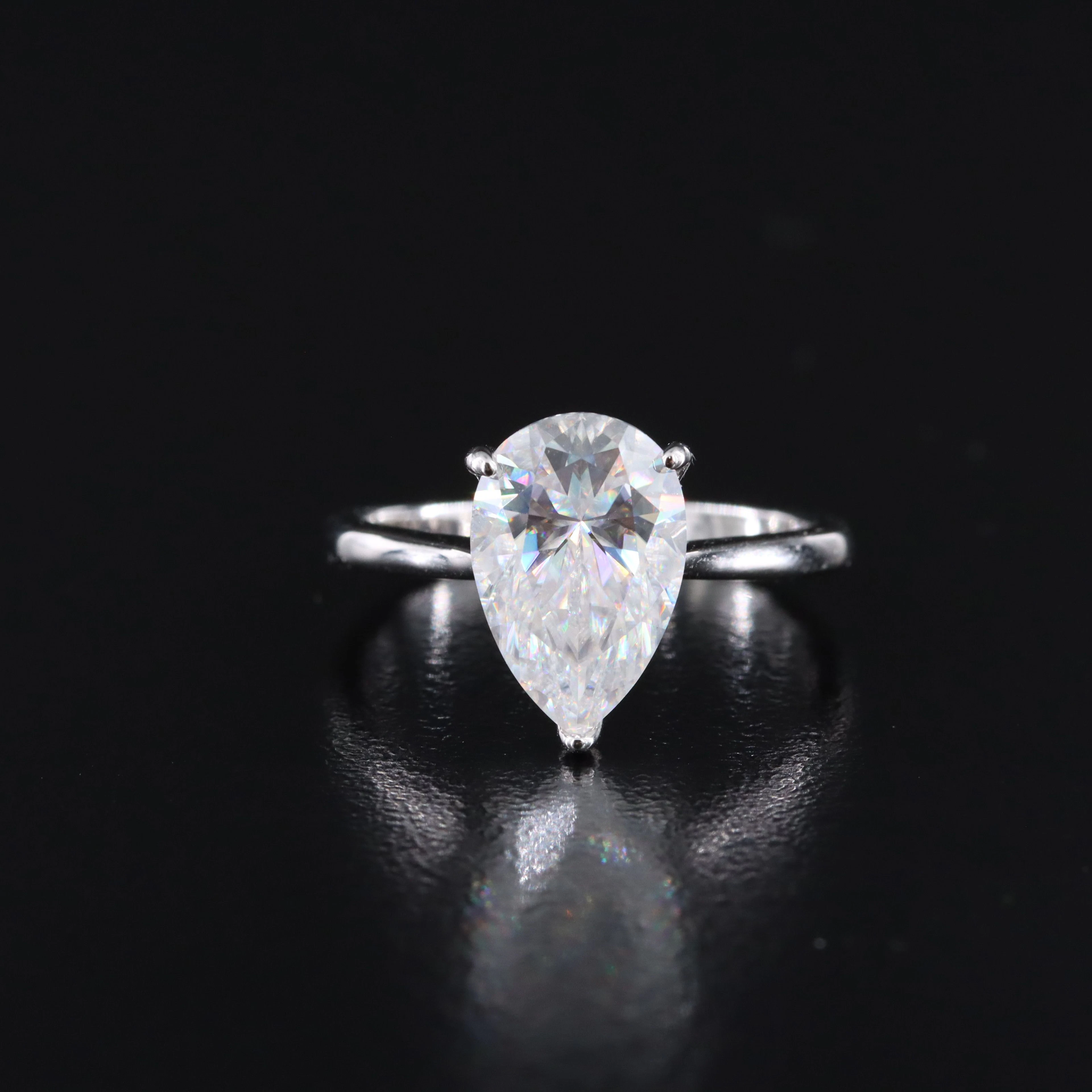Sterling Moissanite Ring
