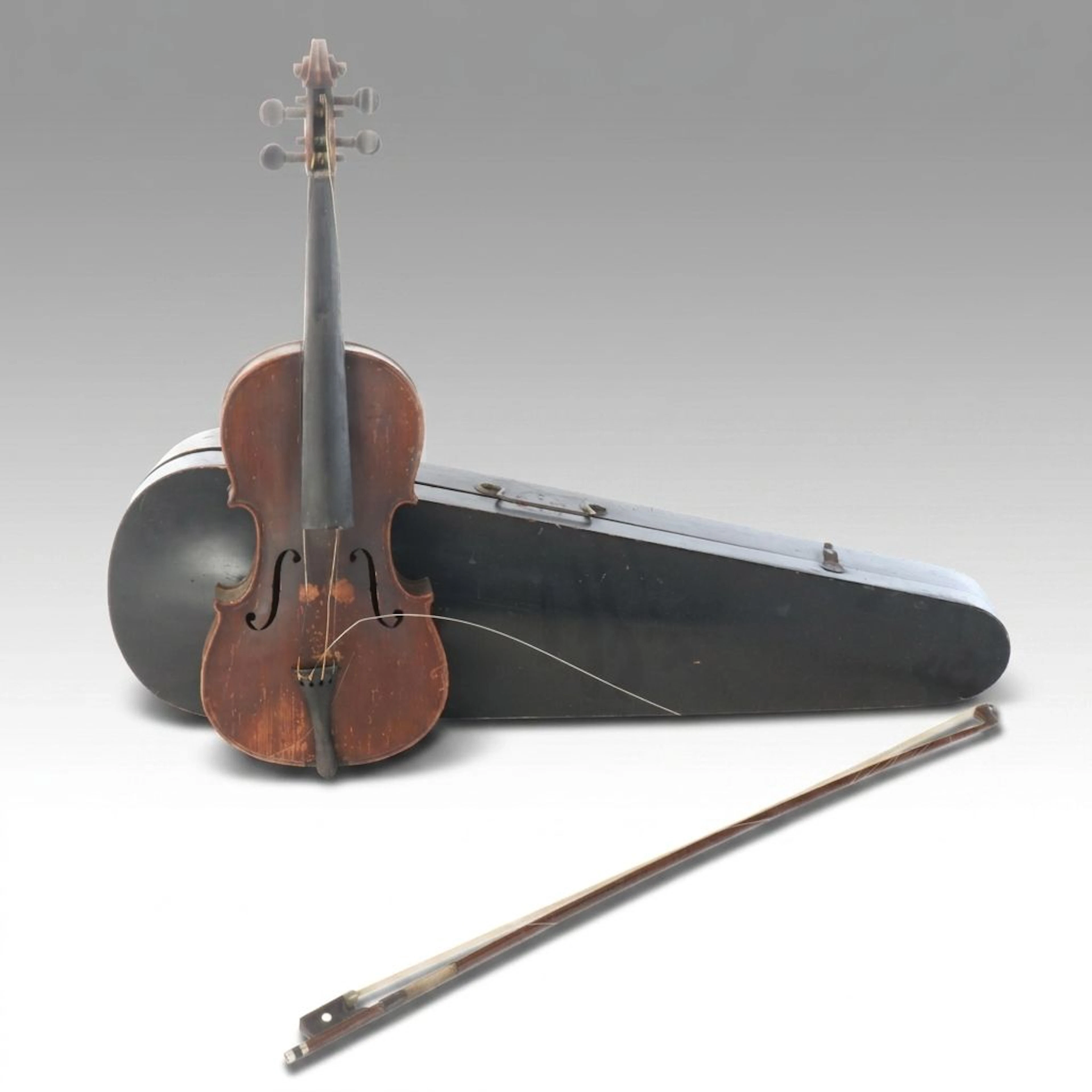 4/4 Stradivarius Copy Wooden Violin and Hard Case