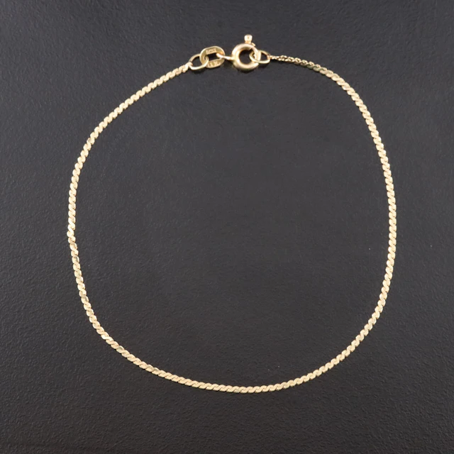 14K Serpentine Chain Bracelet