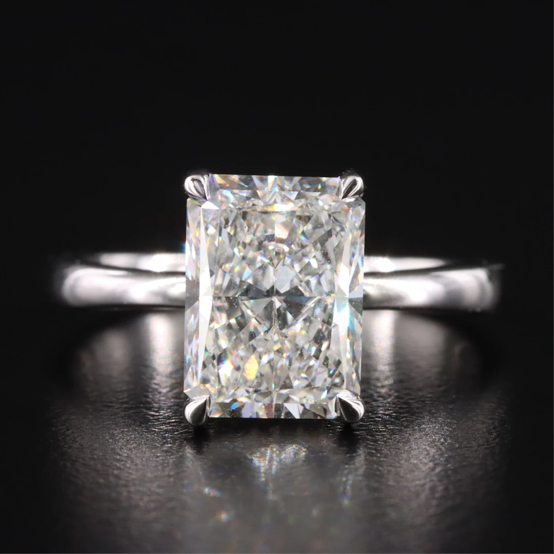 14K 3.08 CTW Lab Grown Diamond Ring with IGI Report
