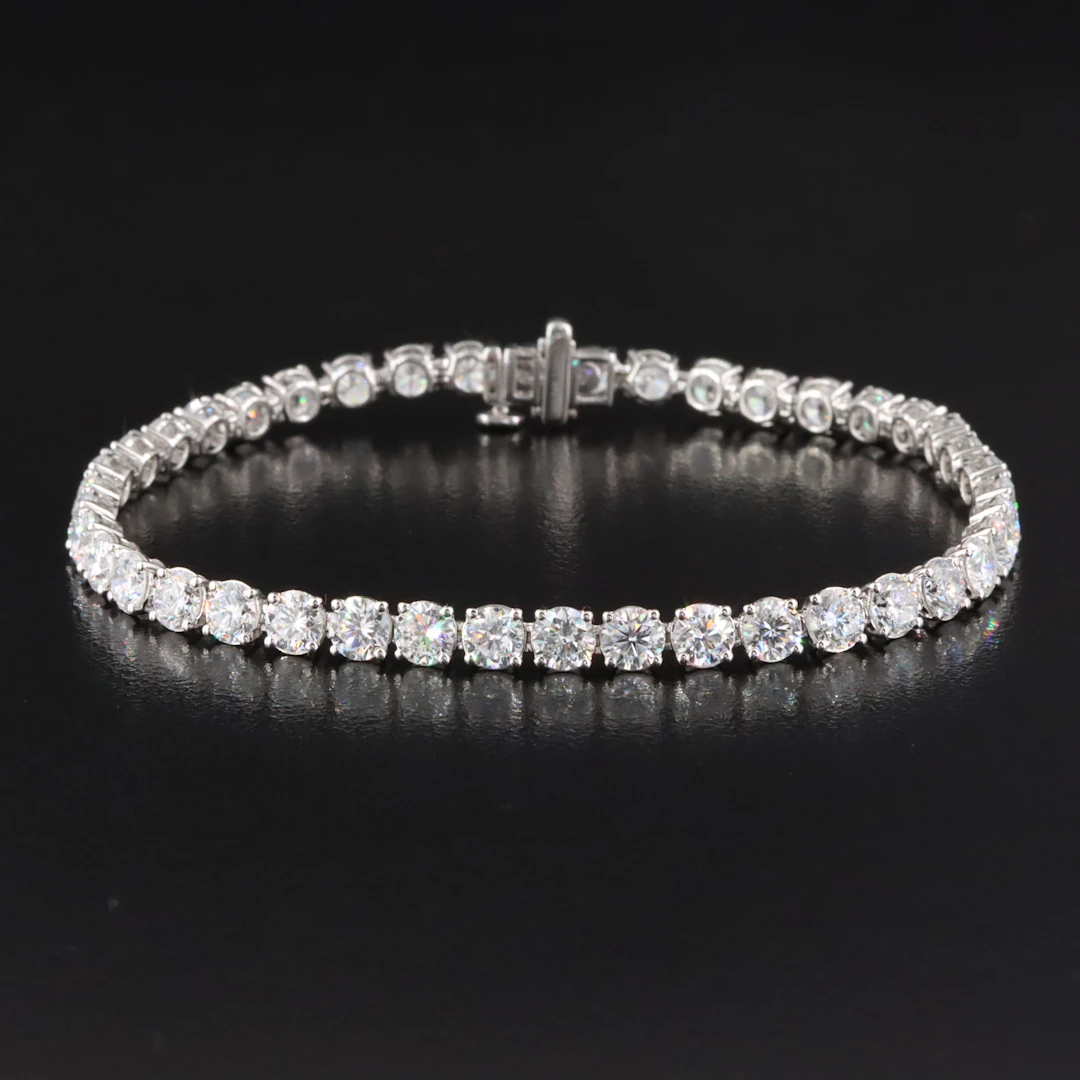 14K 10.06 CTW Lab Grown Diamond Line Bracelet