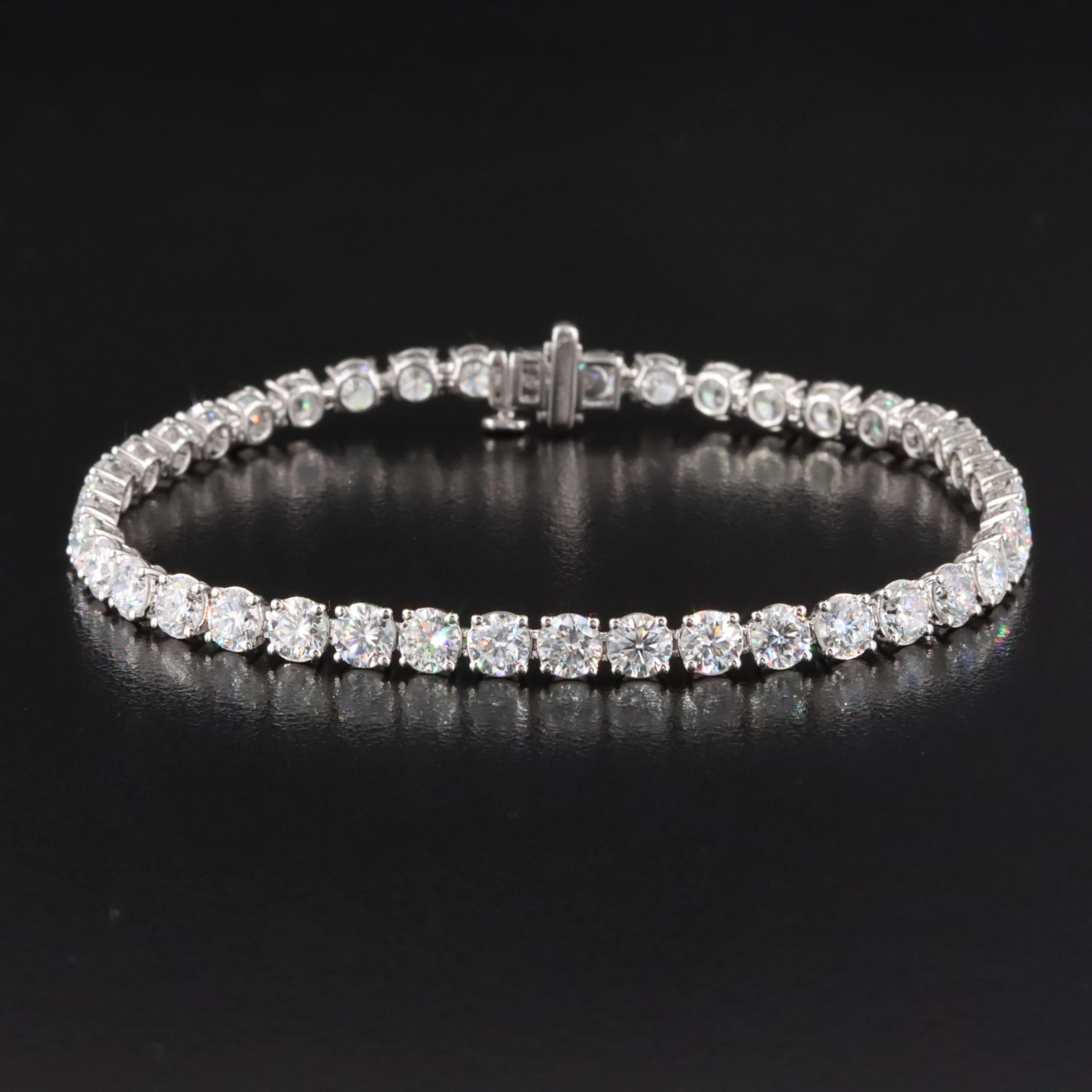 14K 10.06 CTW Lab Grown Diamond Line Bracelet