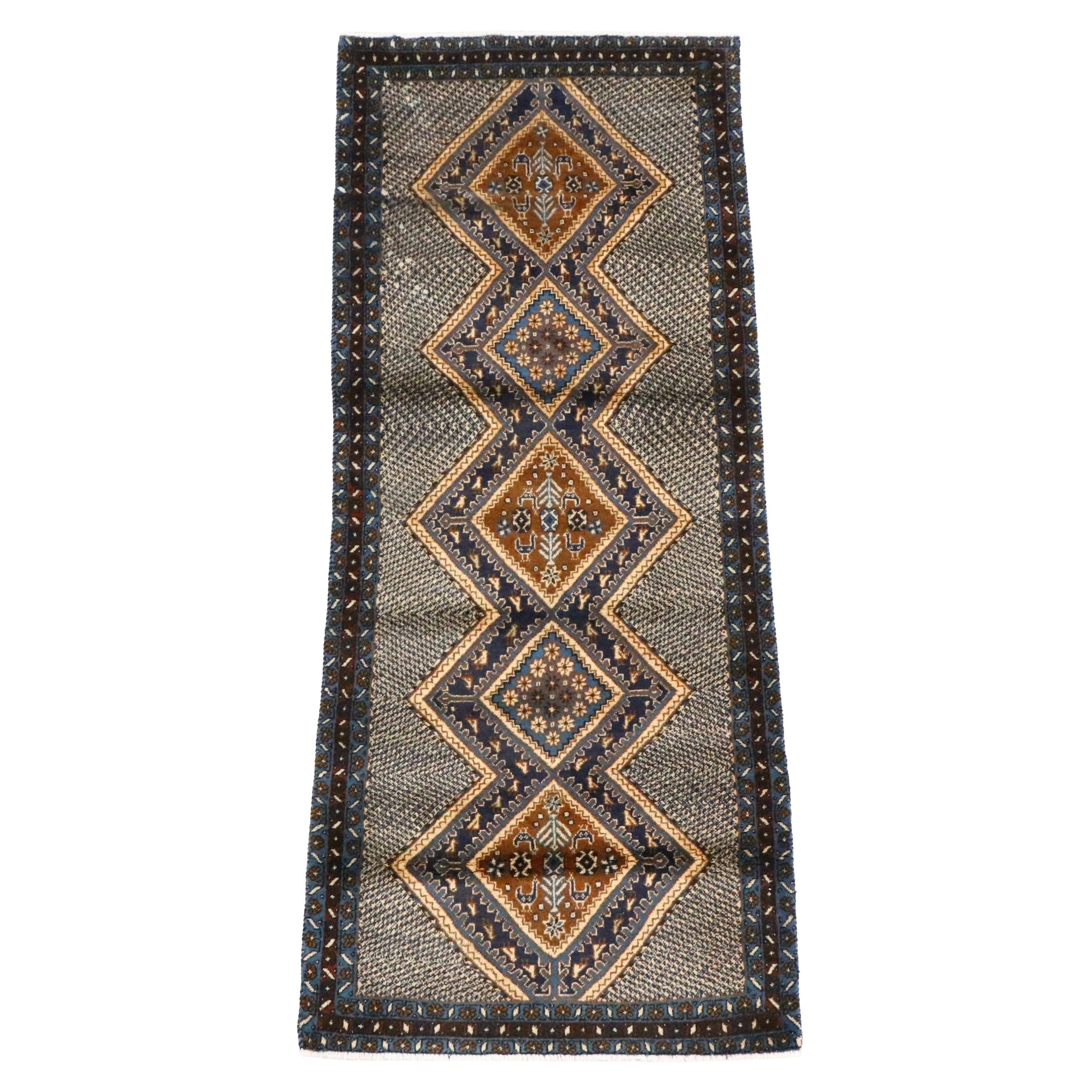 2'8 x 6'9 Hand-Knotted Persian Sarab Carpet Runner