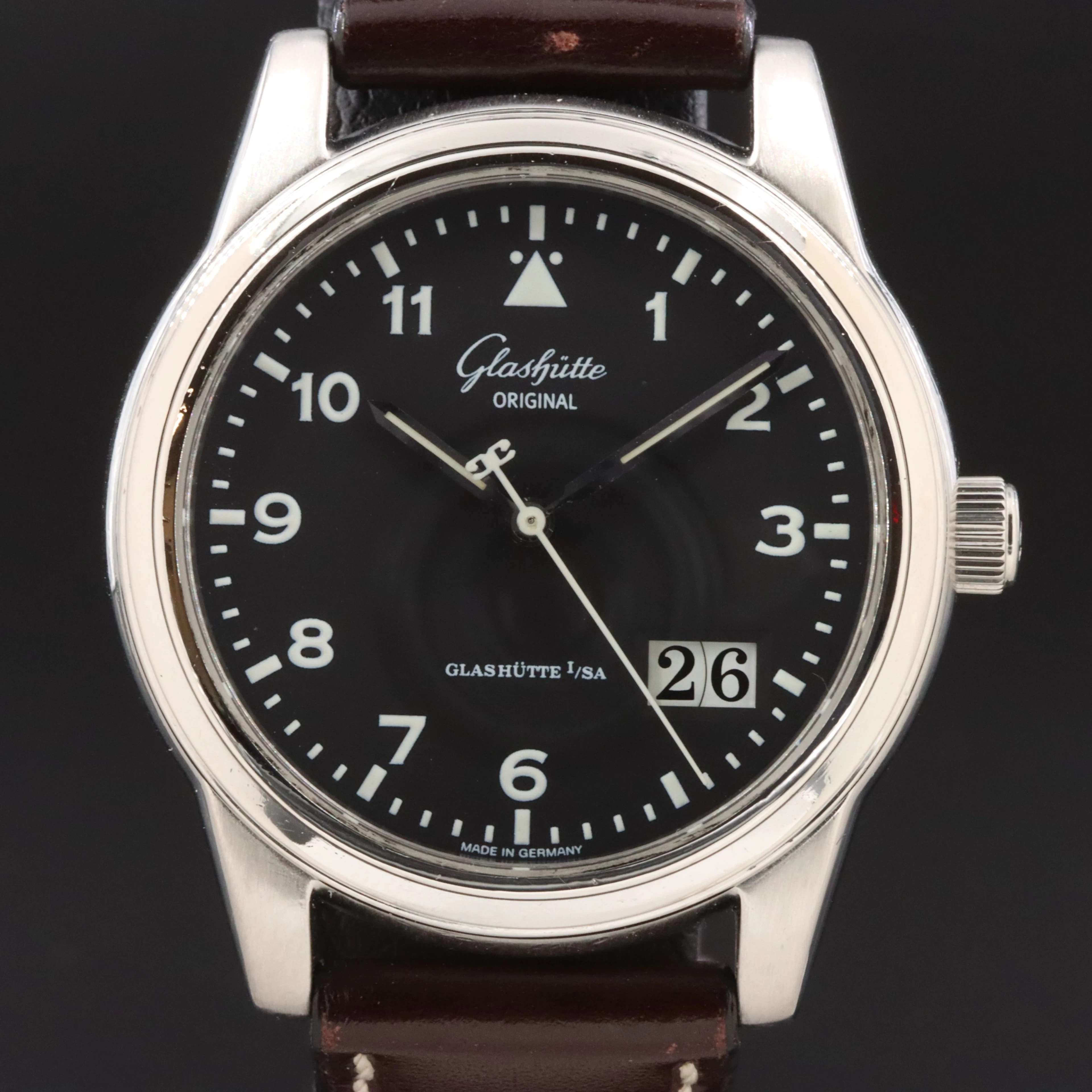 Glashütte Original Senator Aviator Big Date Steel Automatic Watch