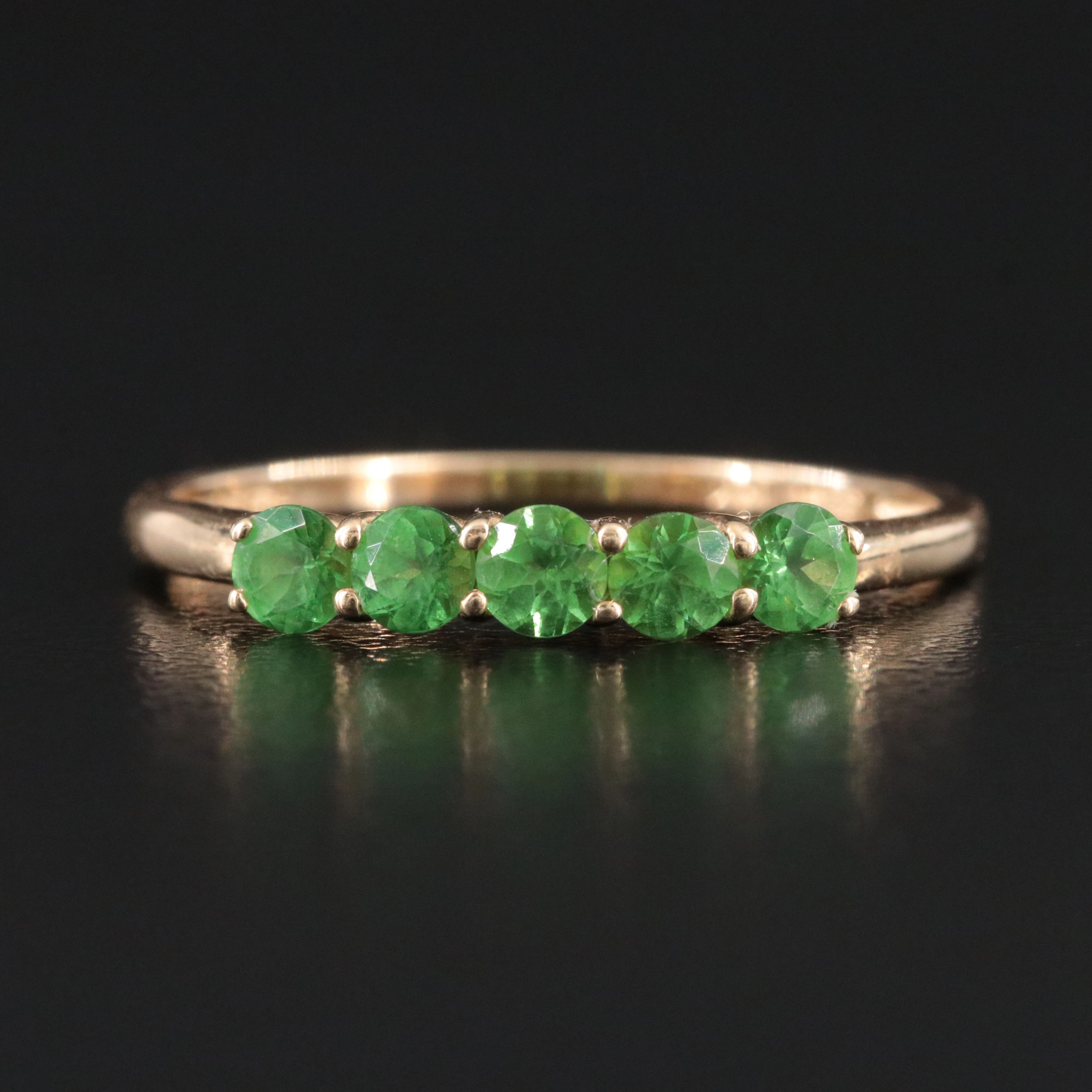14K Tsavorite Ring