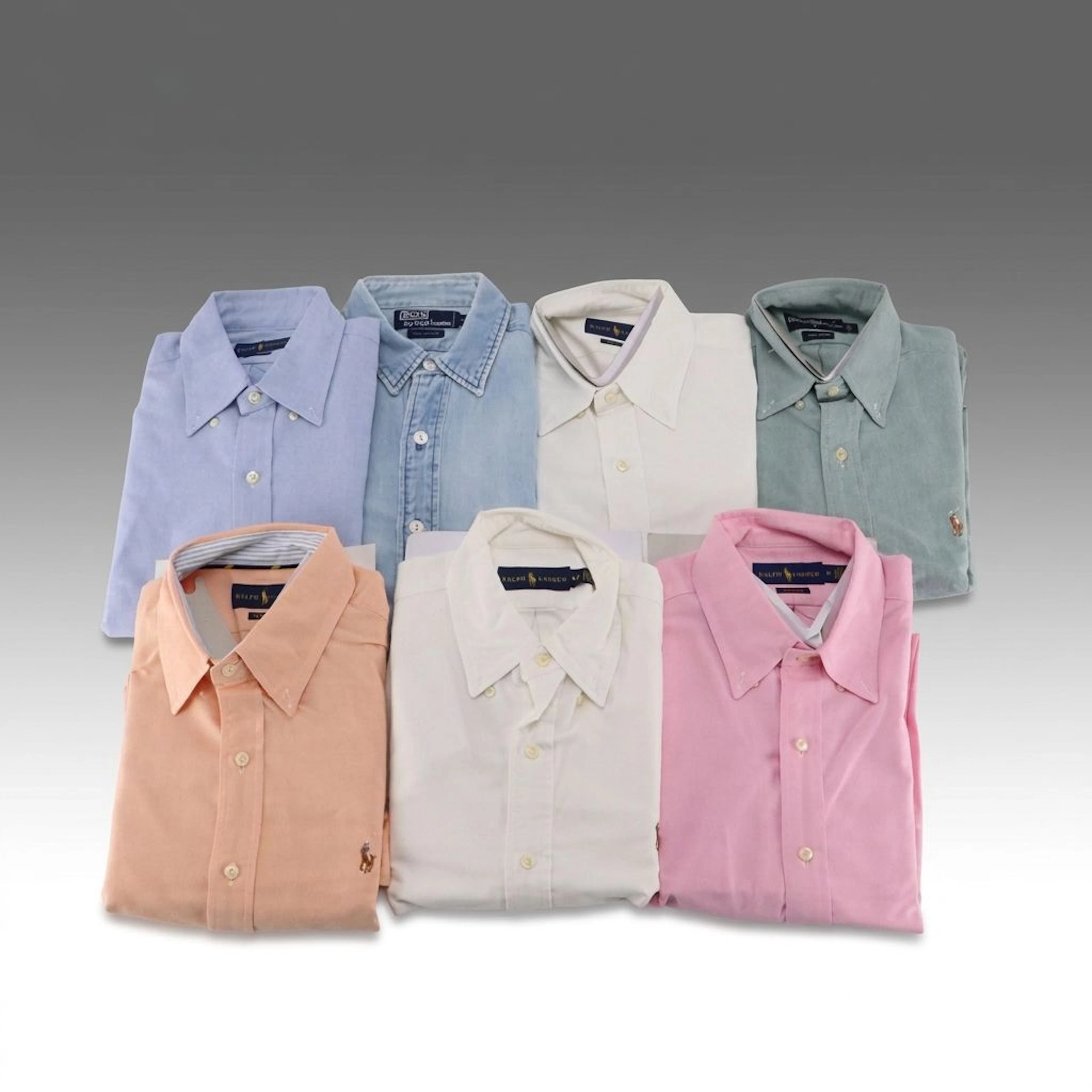 Men's Ralph Lauren Brand Long Sleeve Cotton Dress Shirts