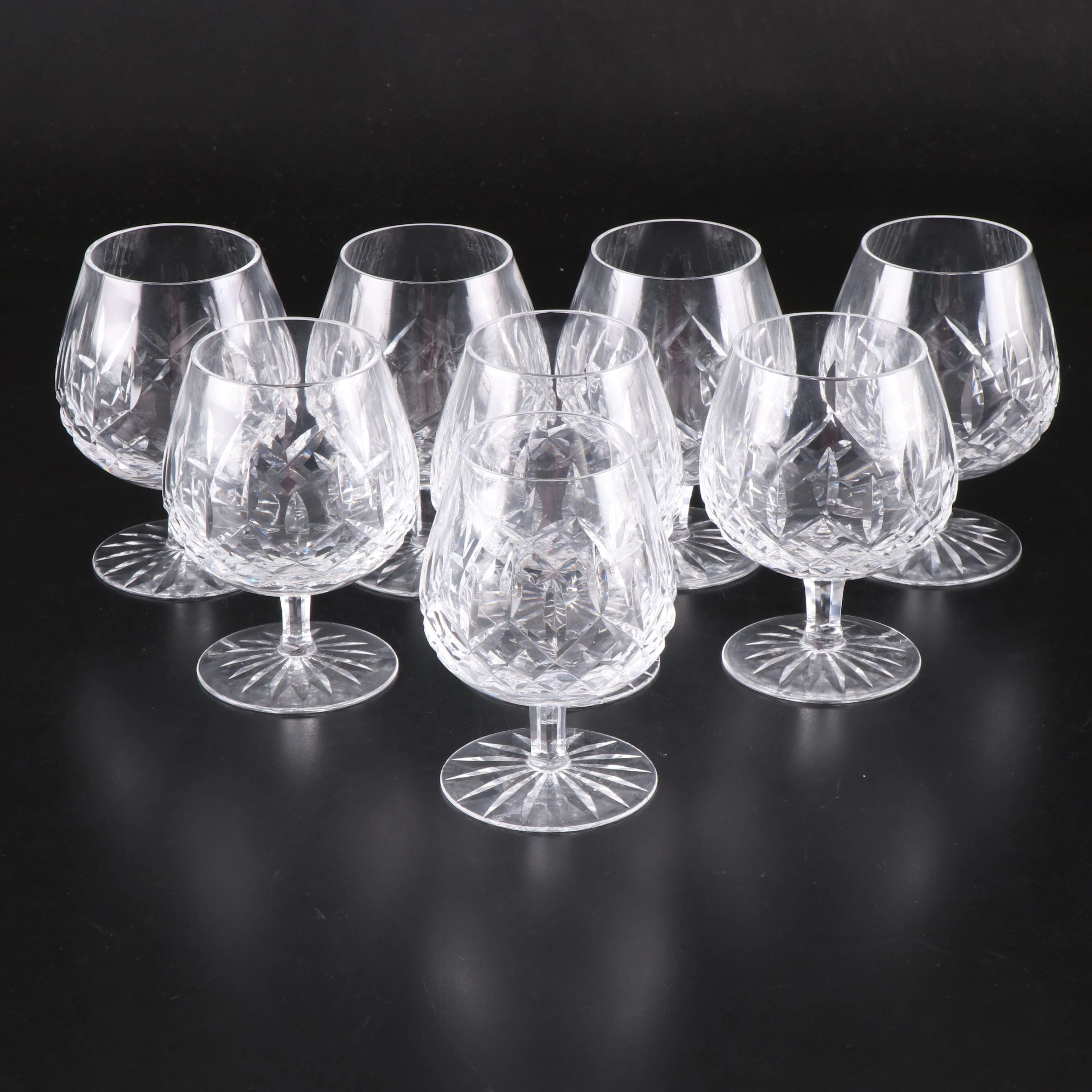 Waterford "Lismore" Cut Crystal Brandy Snifters