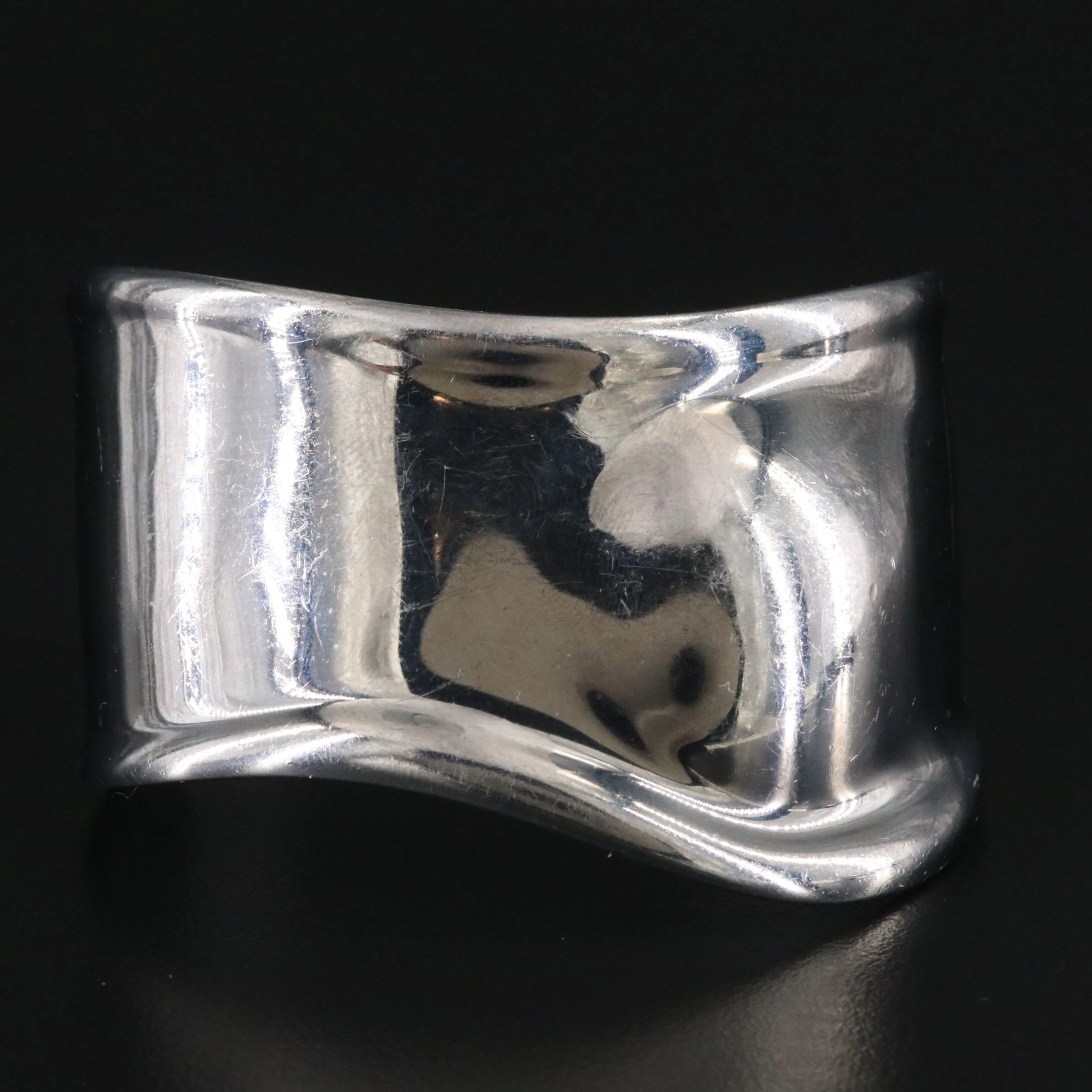 Elsa Peretti for Tiffany & Co. Bone Charcoal Ruthenium Left Wrist Cuff