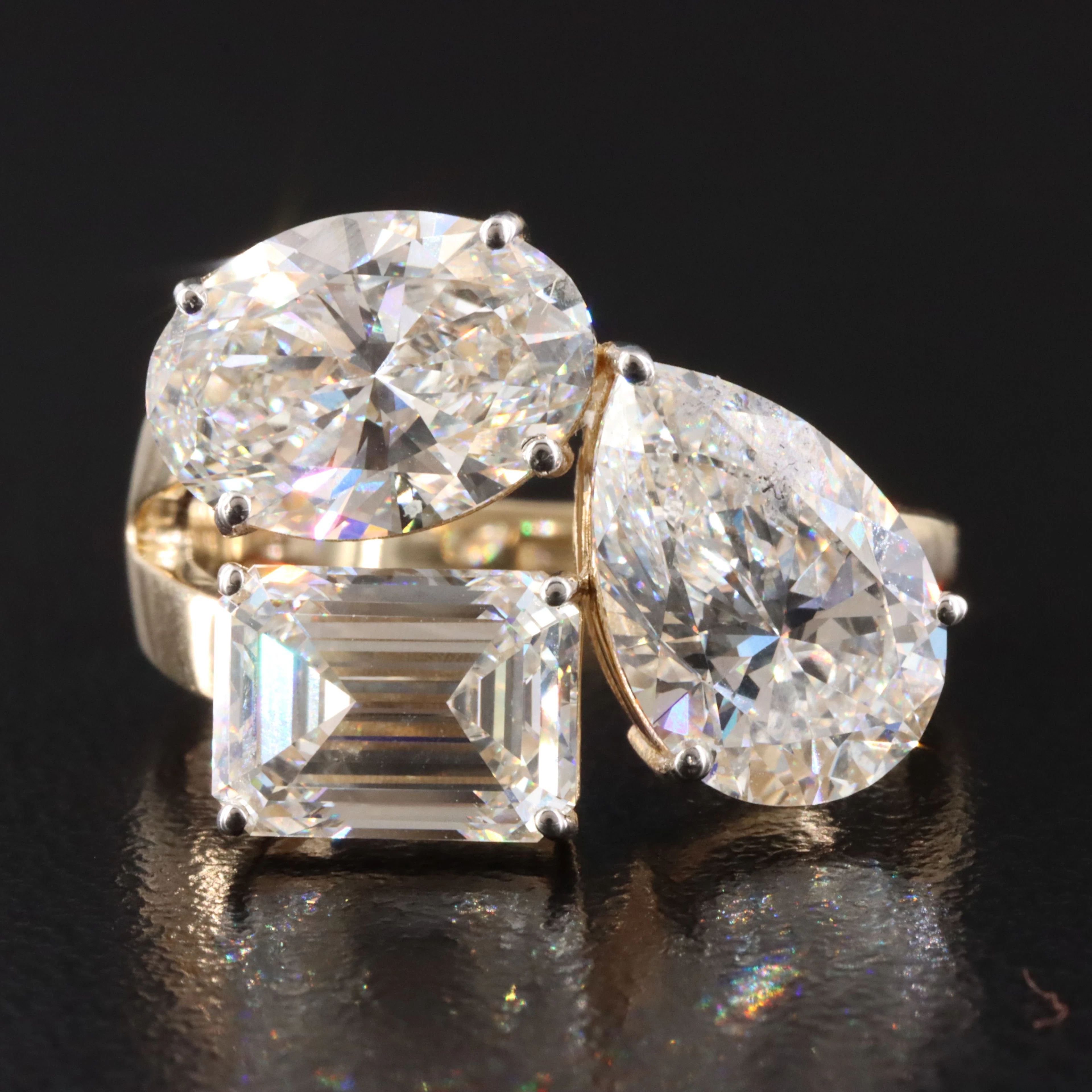 14K 6.77 CTW Lab Grown Diamond Ring with IGI Reports