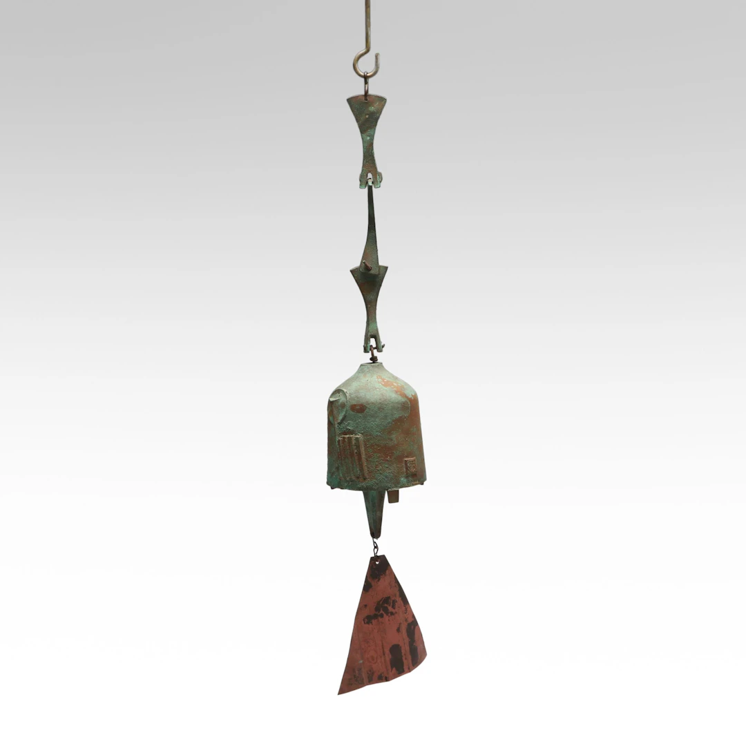 Paolo Soleri Brustalist Cast Bronze Windbell