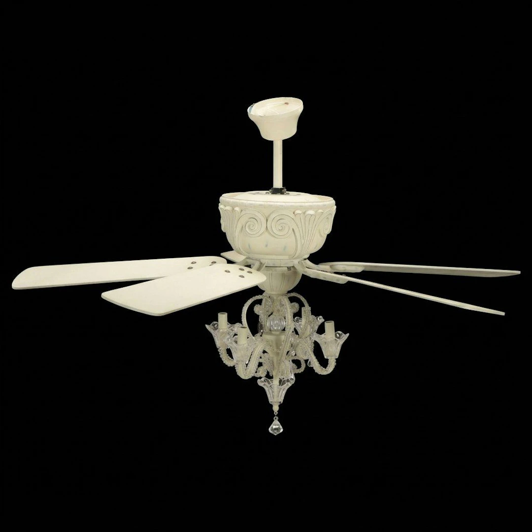 French Provincial Style Chandelier Ceiling Fan