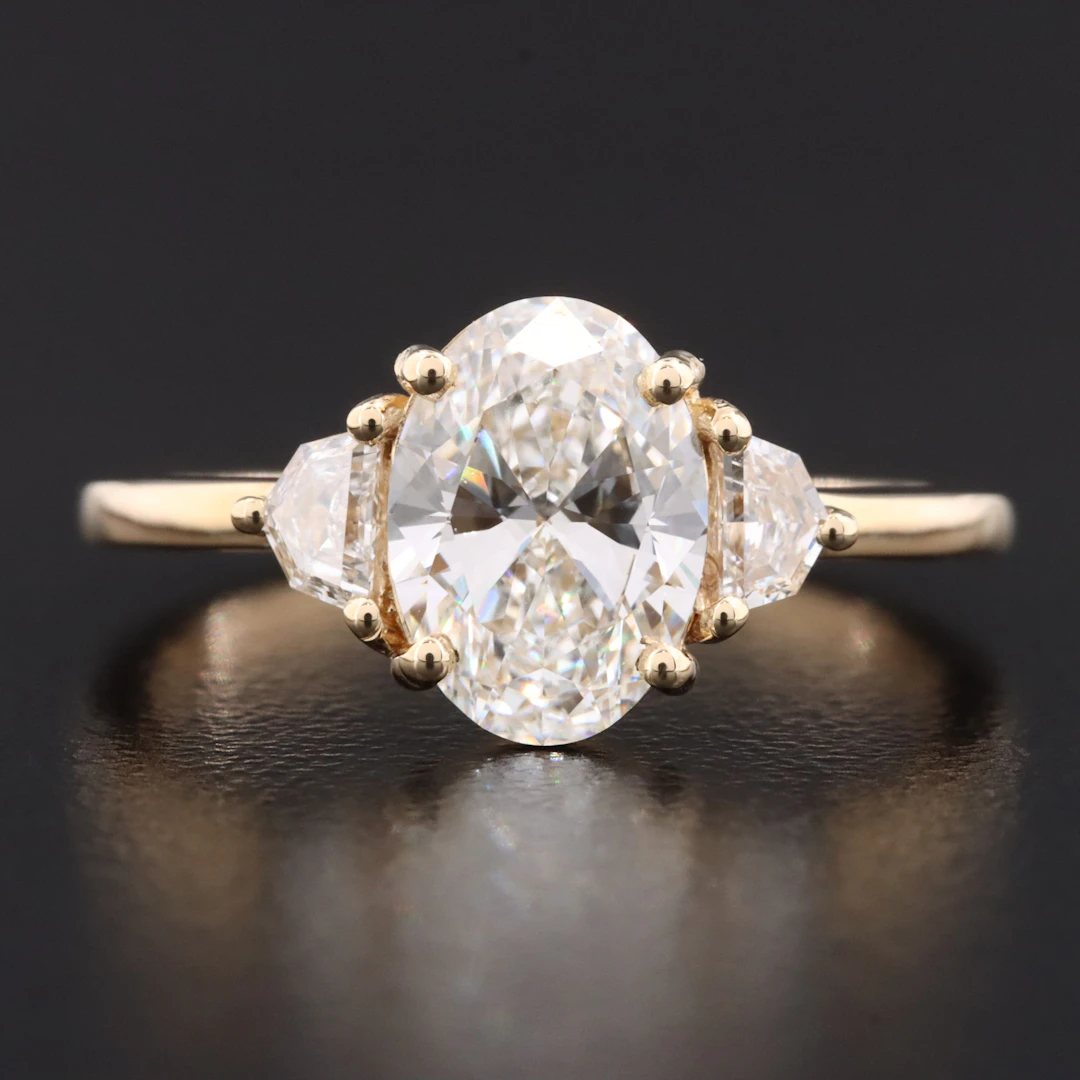 14K 1.59 CTW Lab Grown Diamond Ring with IGI Report