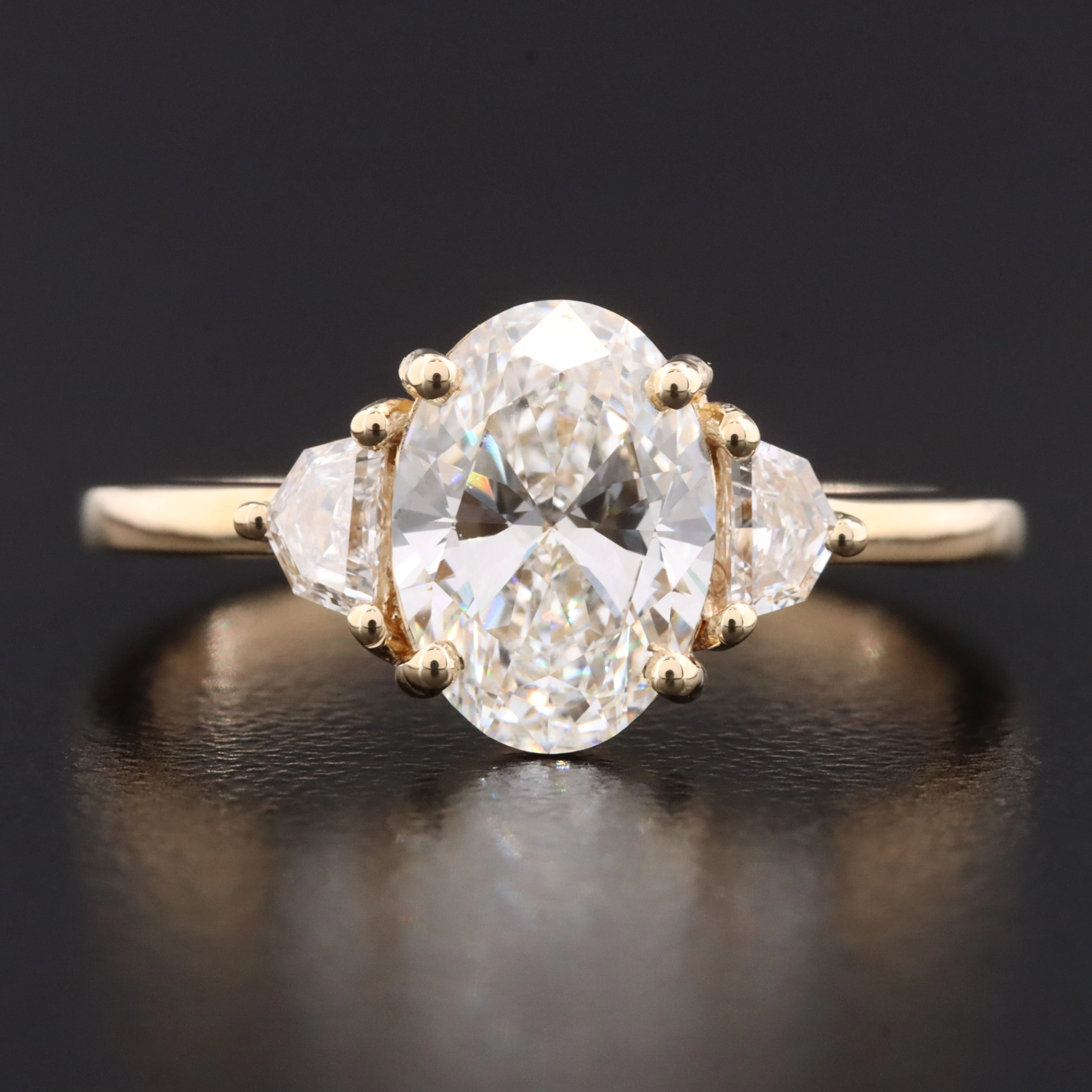 14K 1.59 CTW Lab Grown Diamond Ring with IGI Report