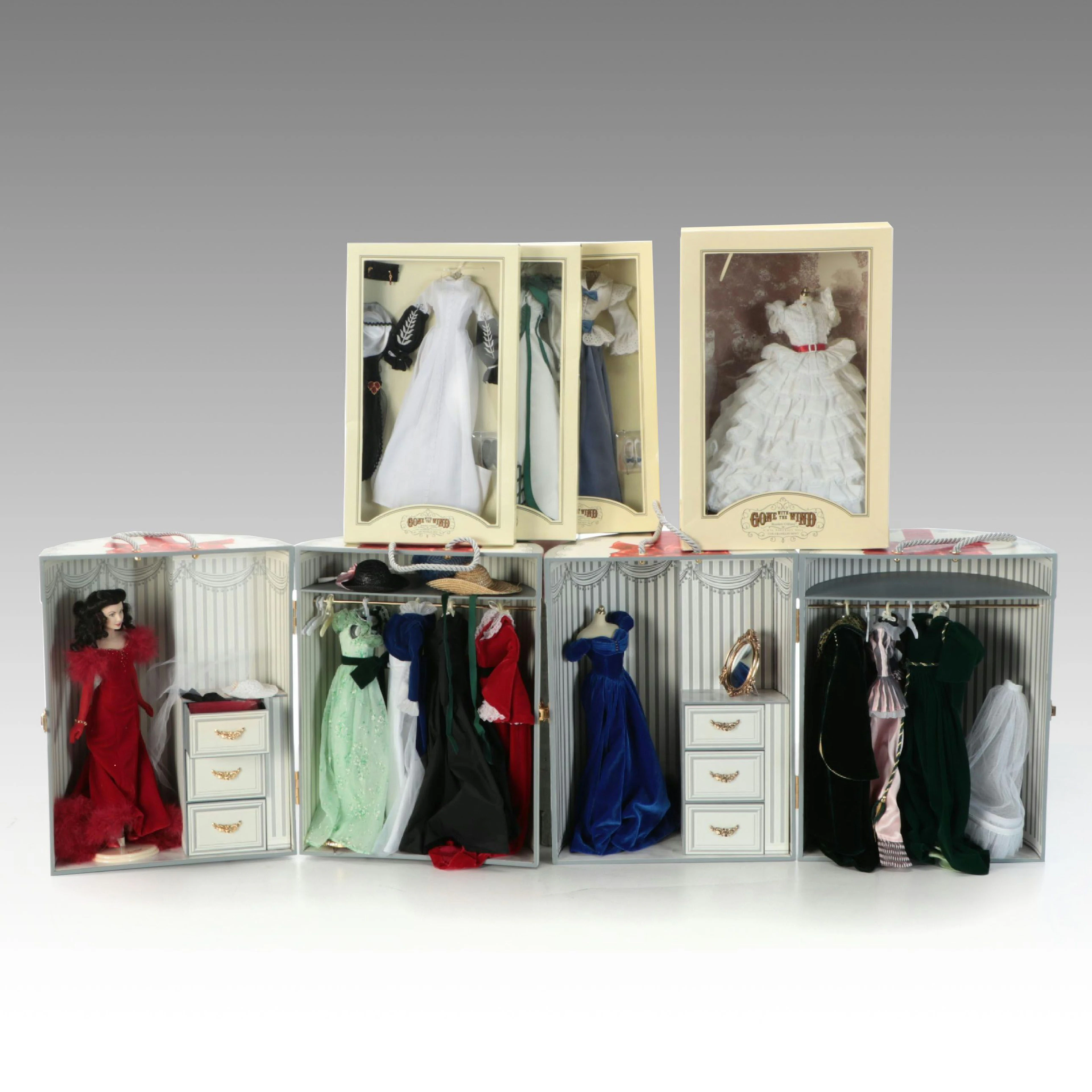 Franklin Mint "Gone with the Wind" Scarlett O'Hara Doll with Wardrobes