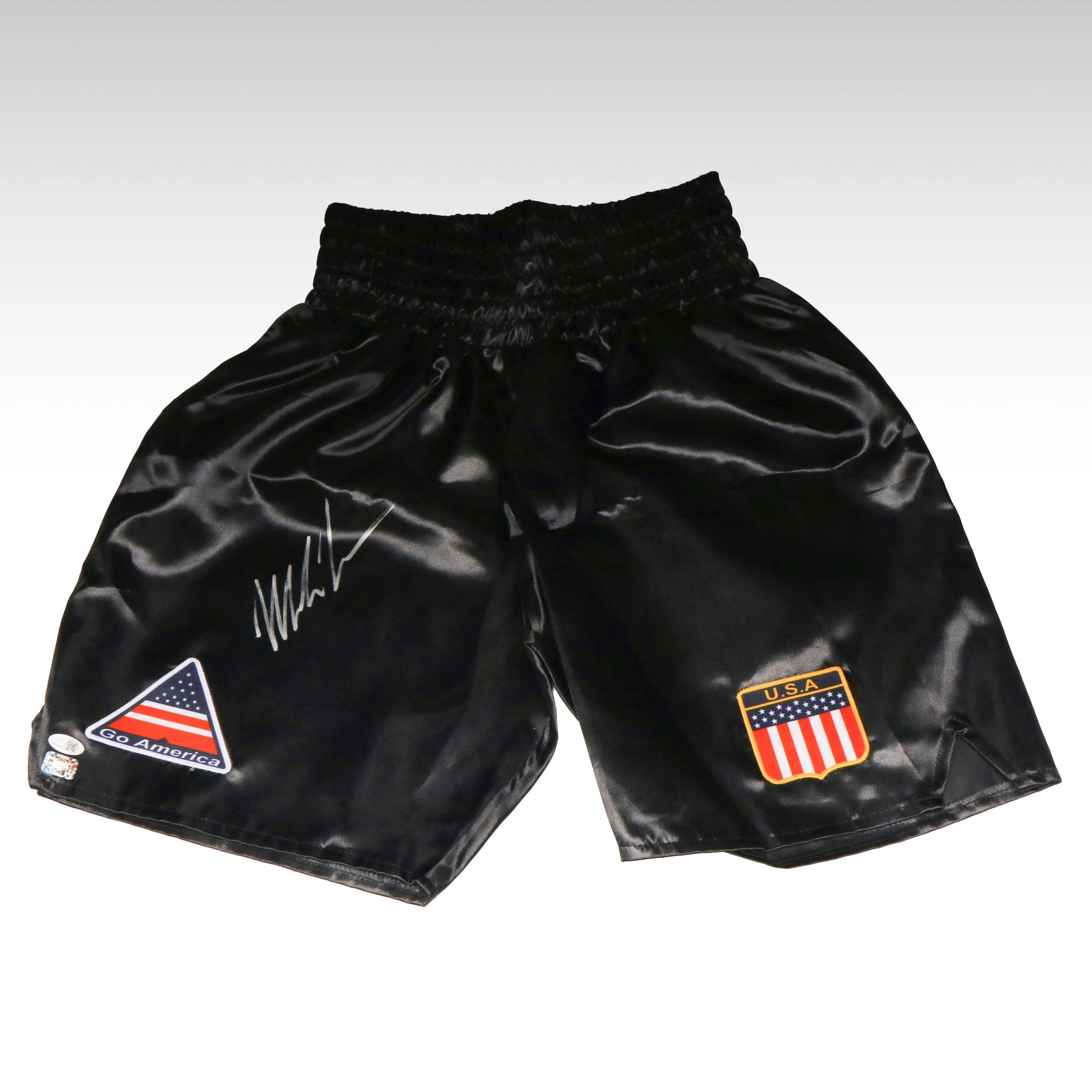 Mike Tyson Signed Boxing Trunks, JSA