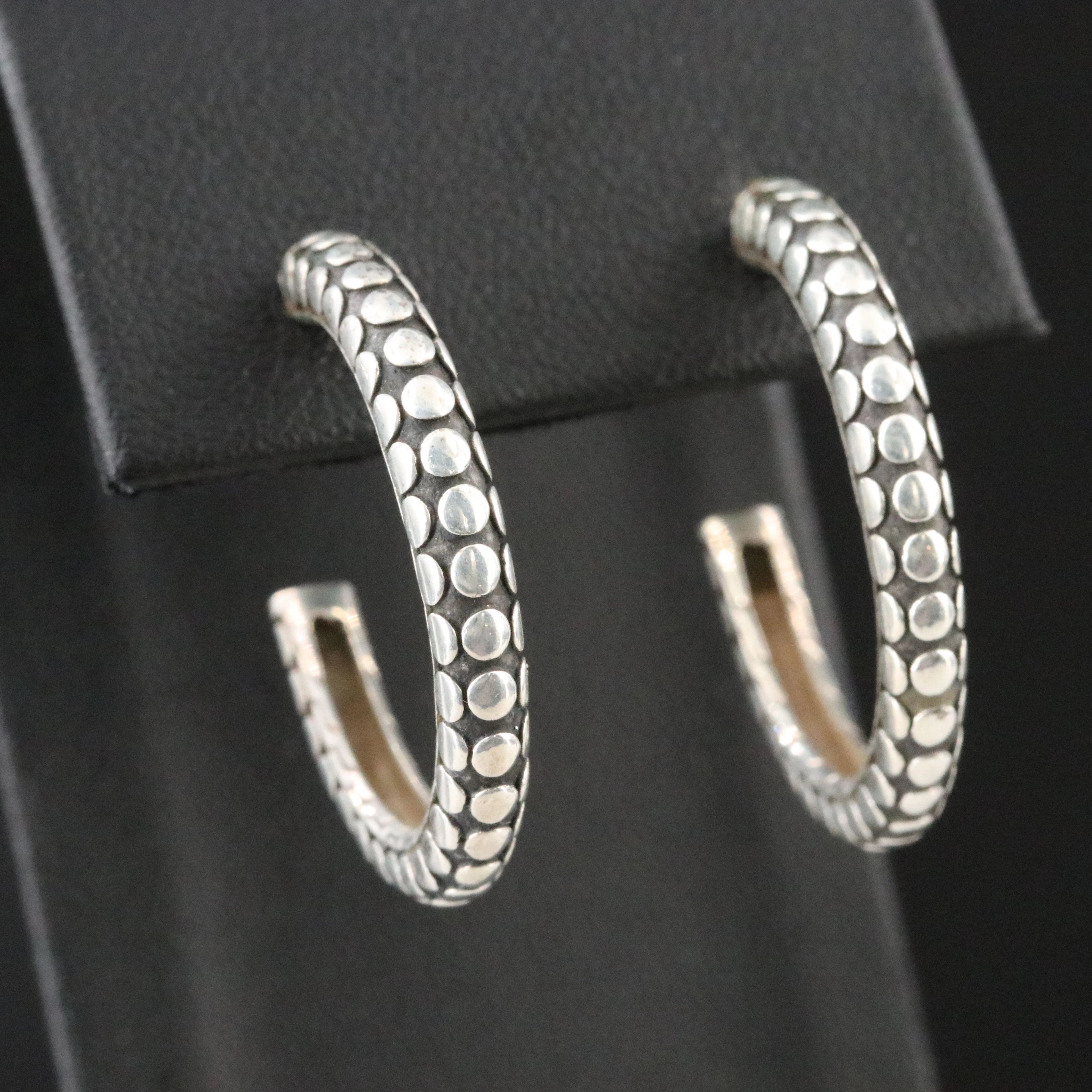 John Hardy Dot Sterling Hoop Earrings