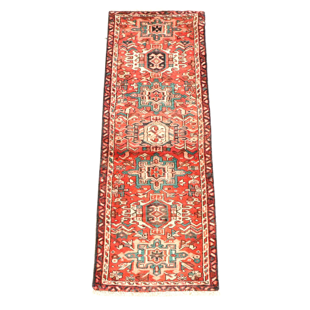1'10 x 5'7 Hand-Knotted Persian Kashan Carpet Runner