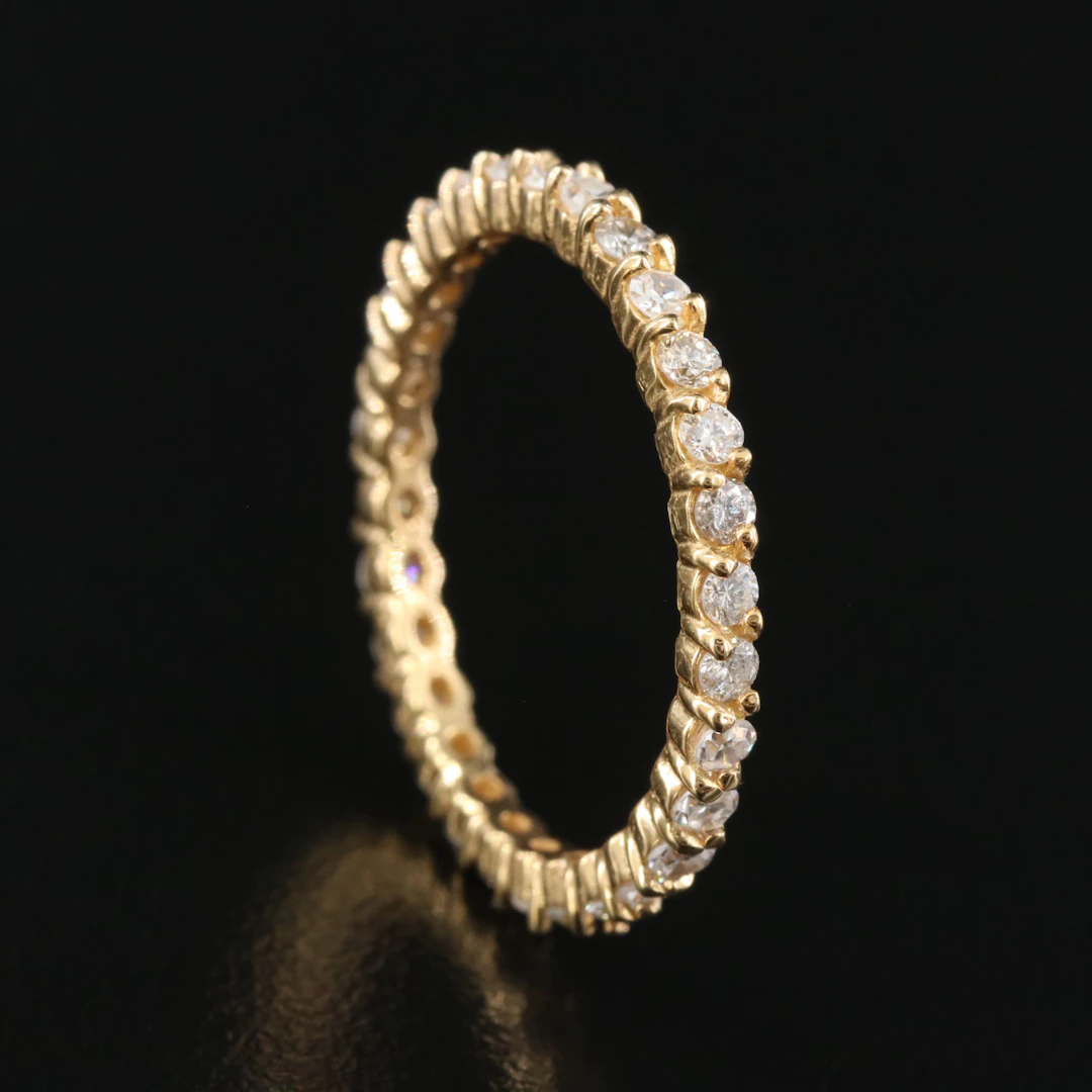 14K 0.86 CTW Diamond Eternity Band