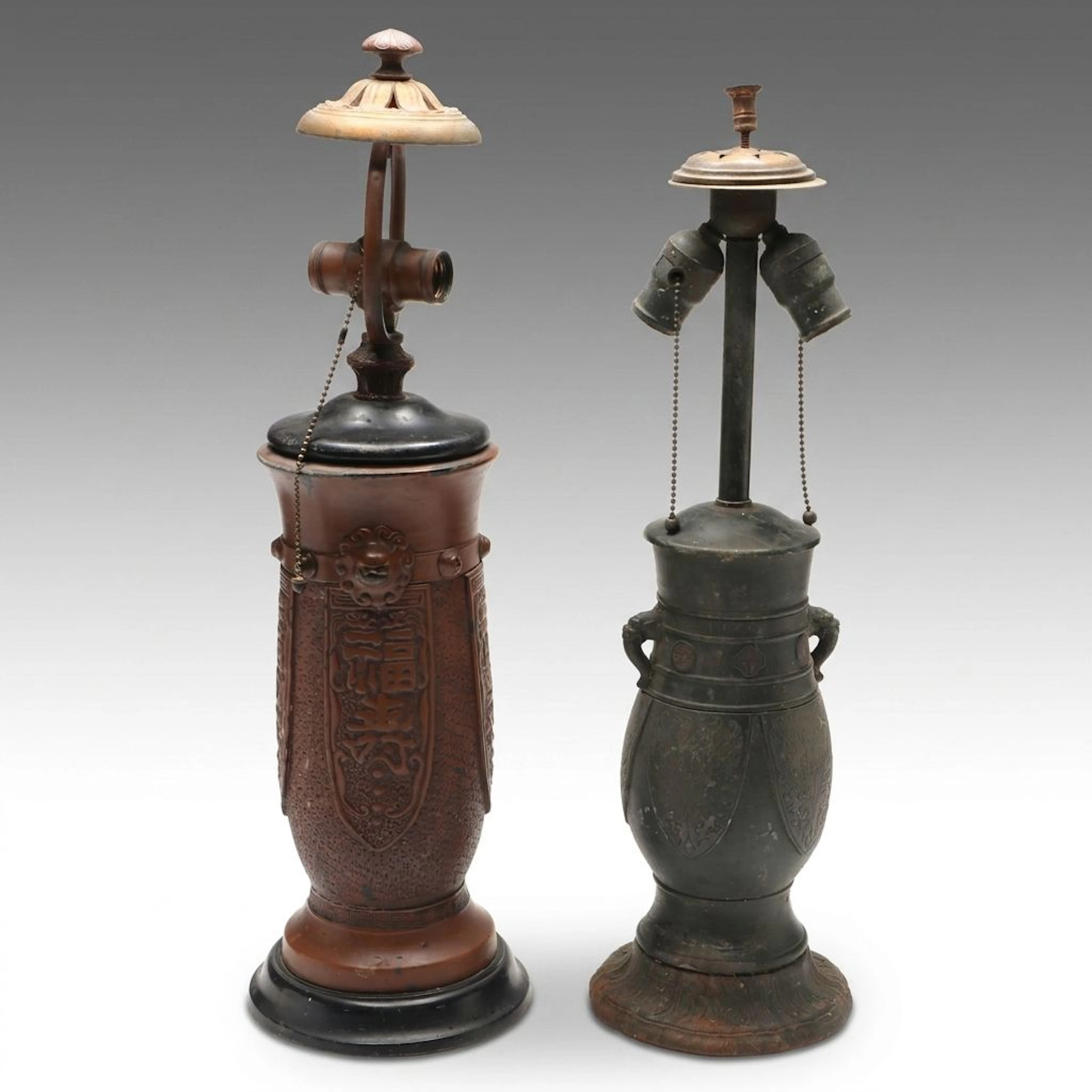 Rainaud and Other Chinese Style Table Lamp, Early 20th Century