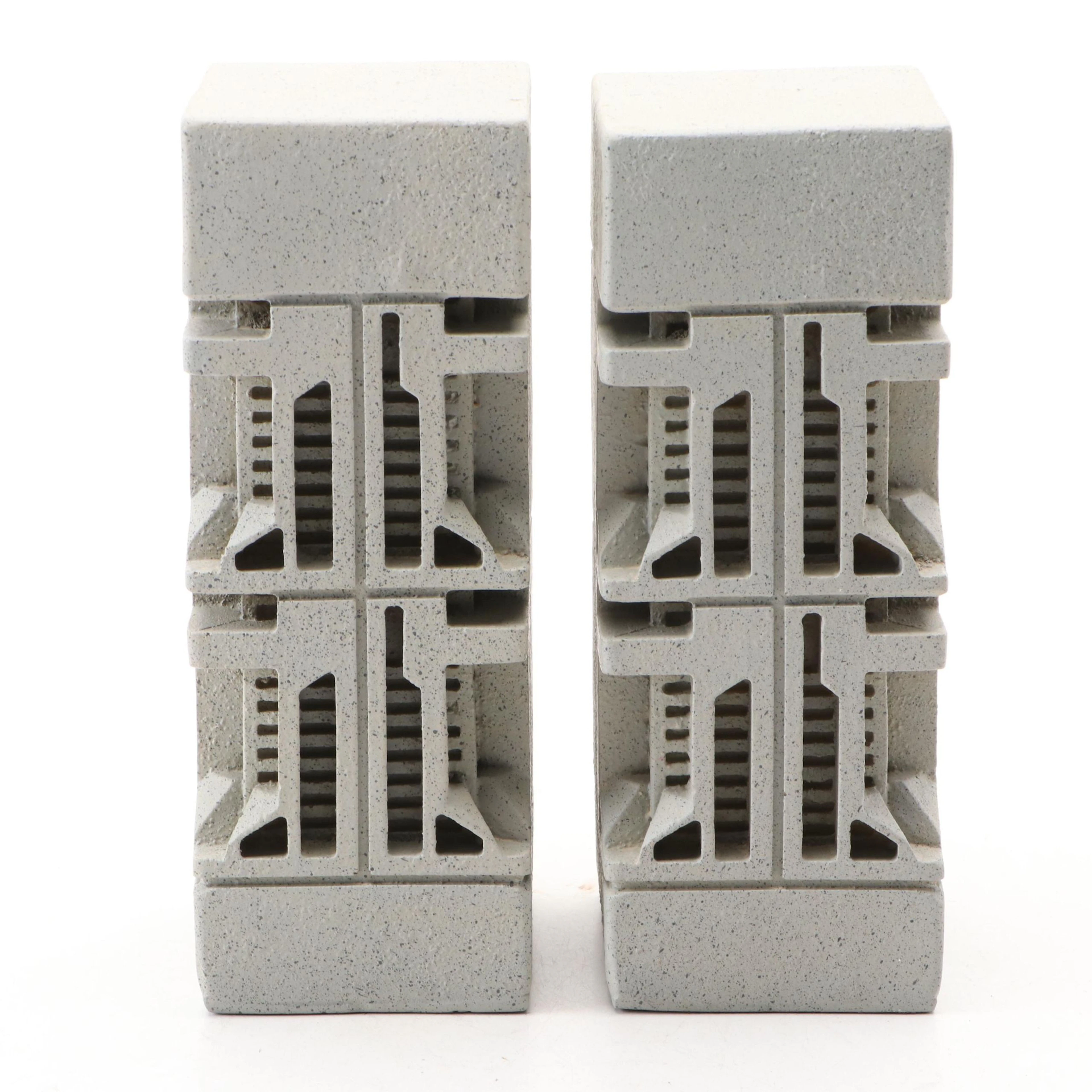 Frank Lloyd Wright Ennis House Tile Bookends