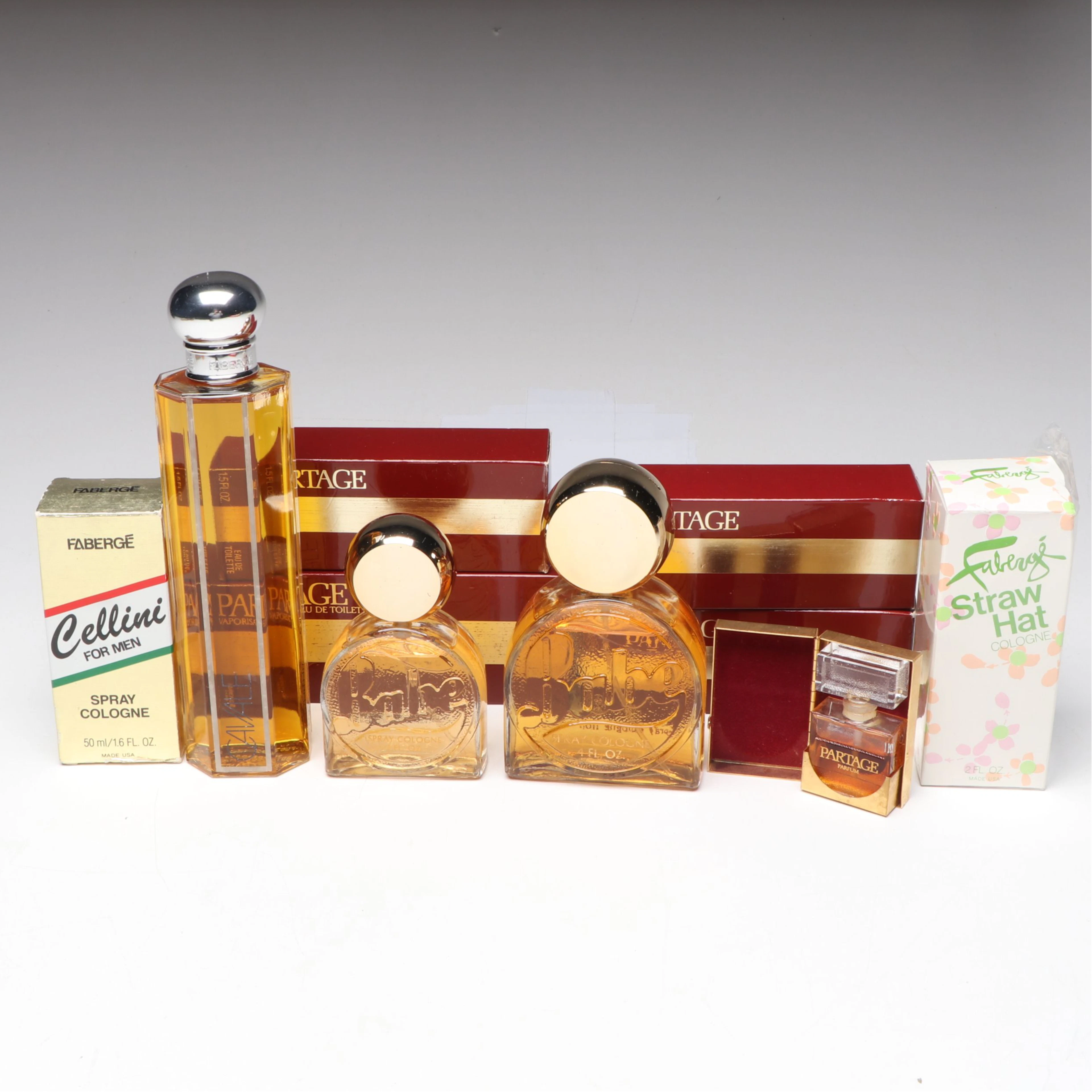 Fabergé Partage, Babe, Cavale and More Glass Perfume Bottles