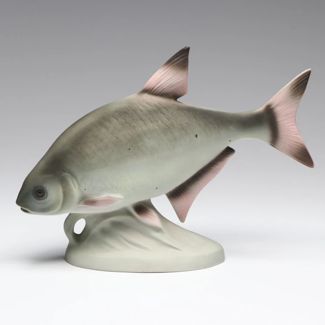 Royal Dux Czechoslovakian Porcelain Fish, Early to Mid-20th Century