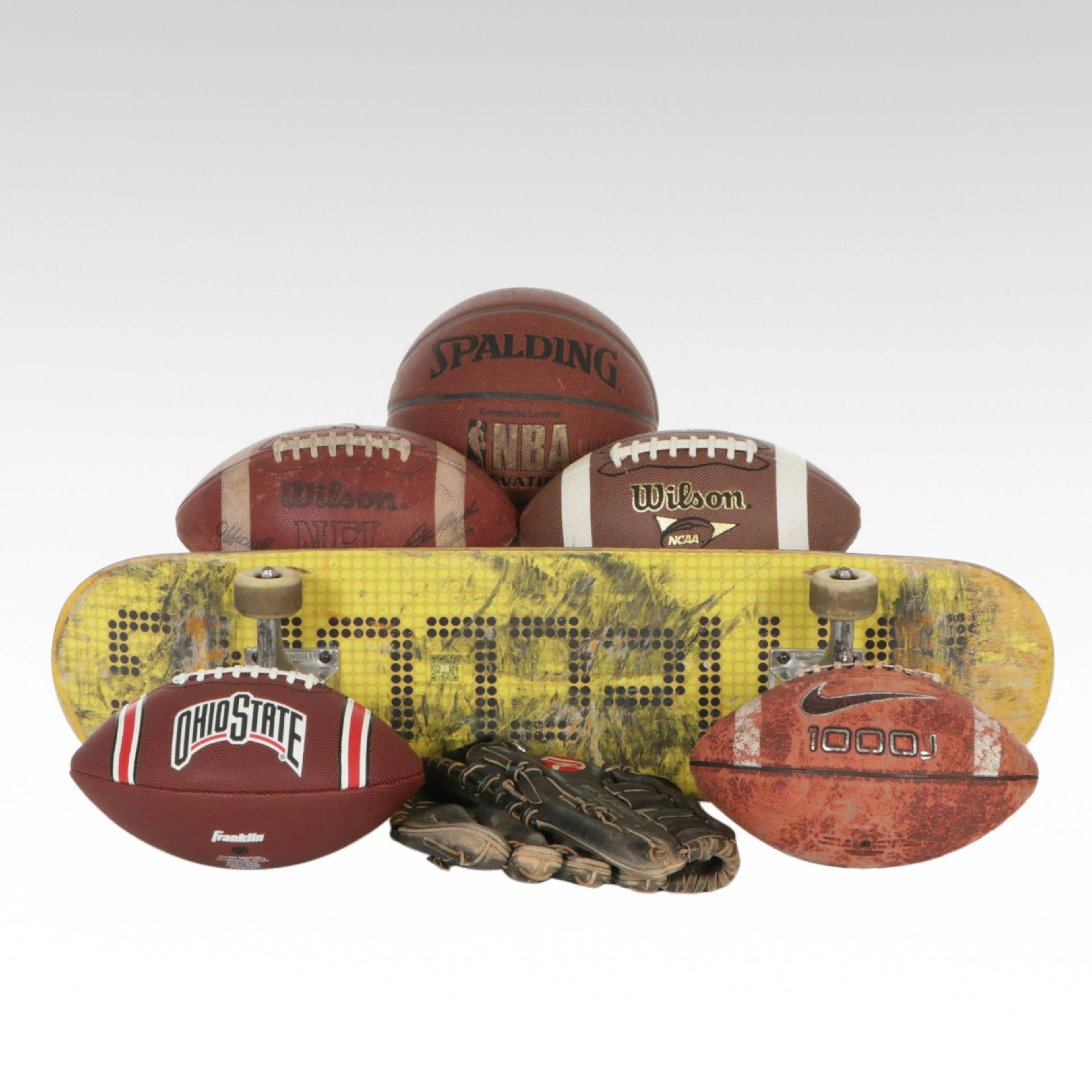 Wilson, Franklin, Nike, Footballs, Spalding Basketball, and More