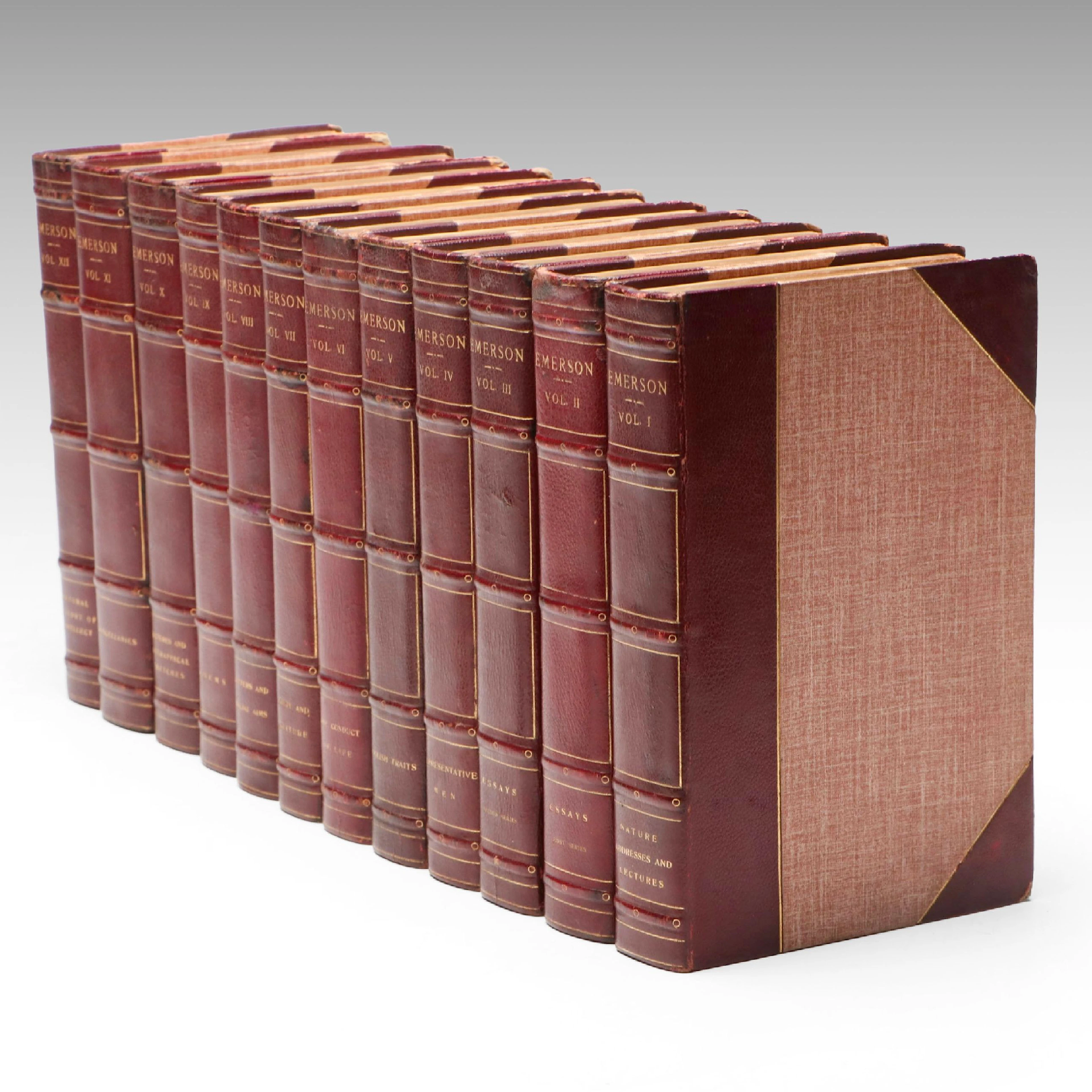 Centenary Edition "The Complete Works of Ralph Waldo Emerson" Twelve-Volume Set