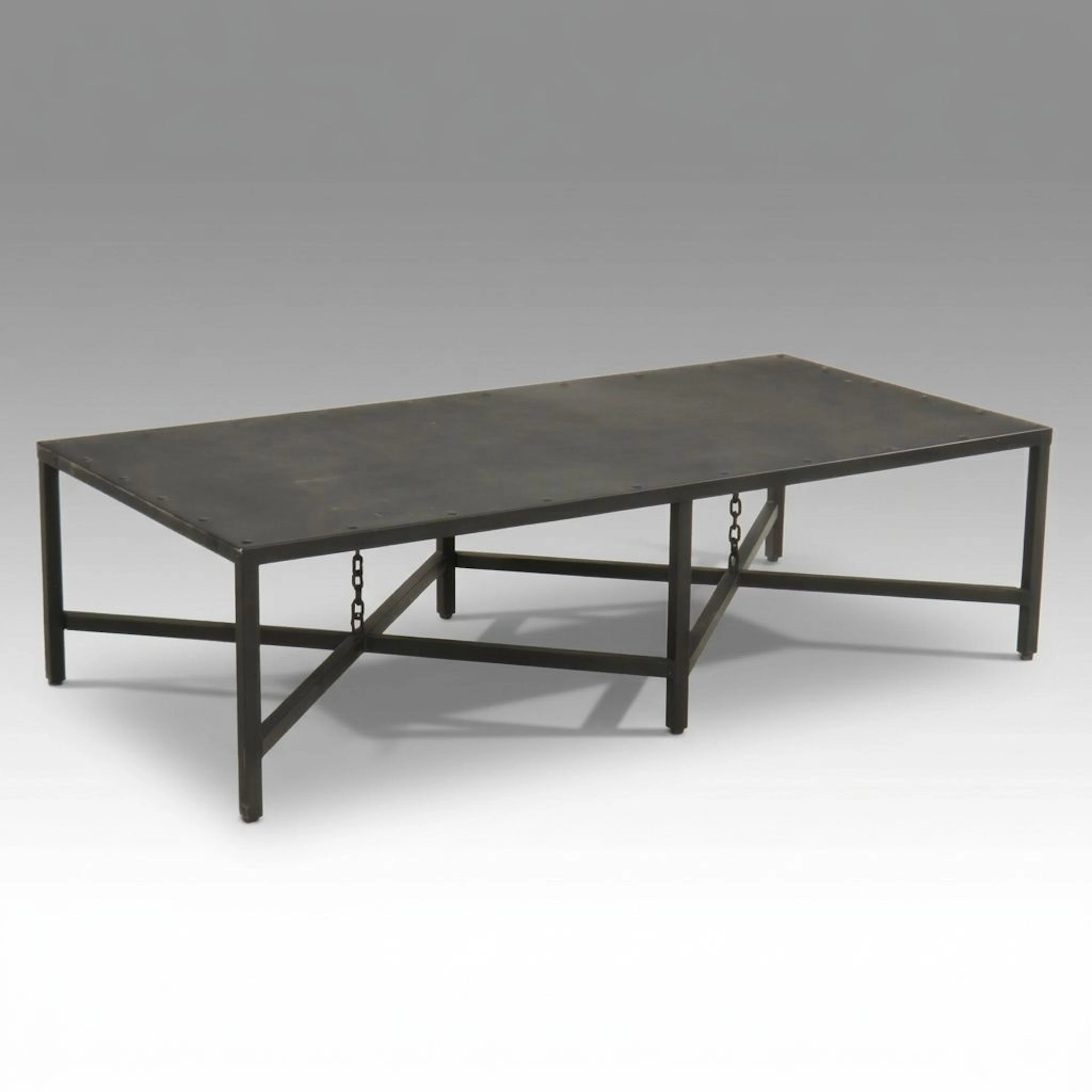 Universal Furniture "Eliston" Industrial Style Metal Cocktail Table