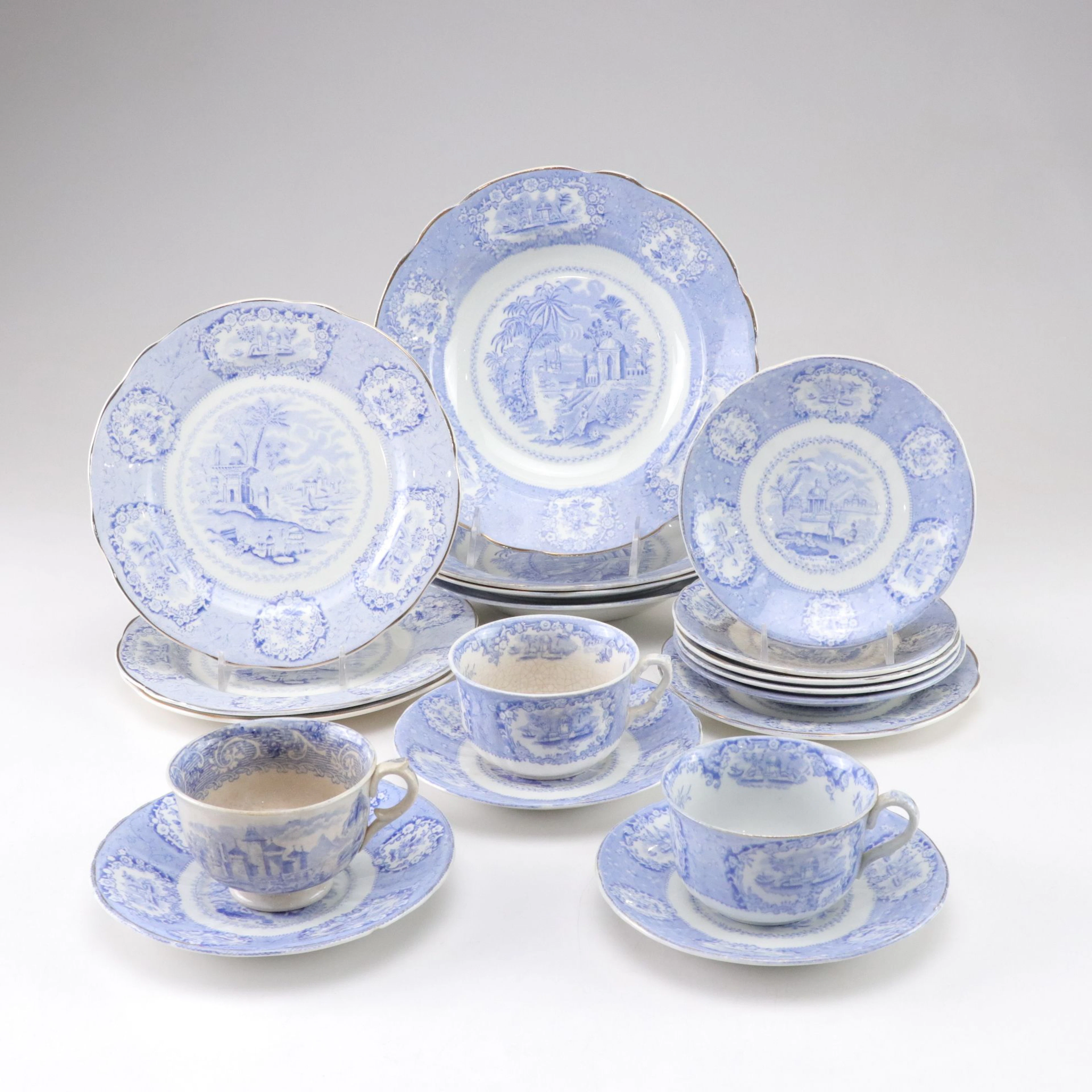 Ridgway's "Oriential" Soup Bowl, Salad Plates, Mugs, and More