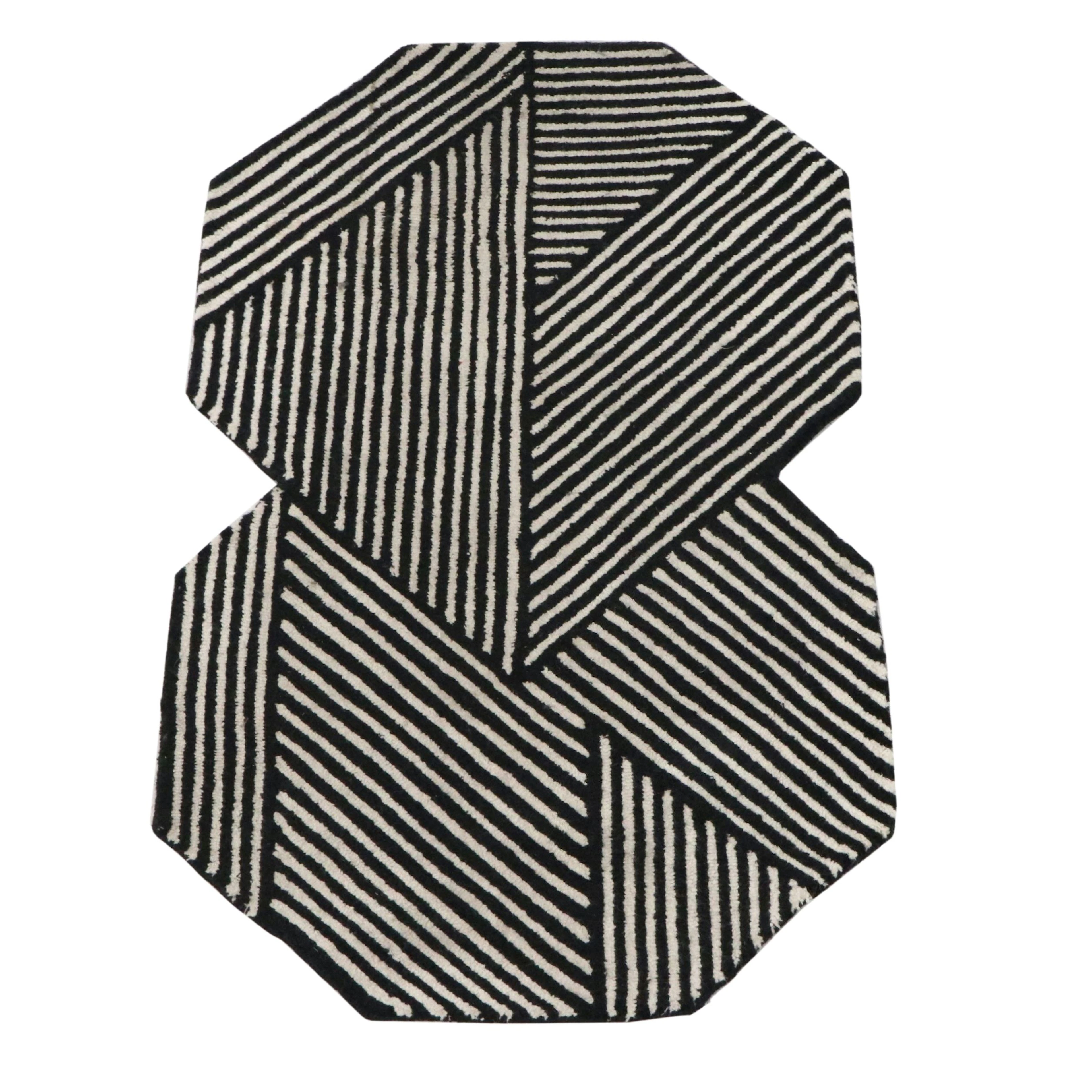 3'1 x 5'1 Hand-Tufted Anthropologie Geometric Area Rug