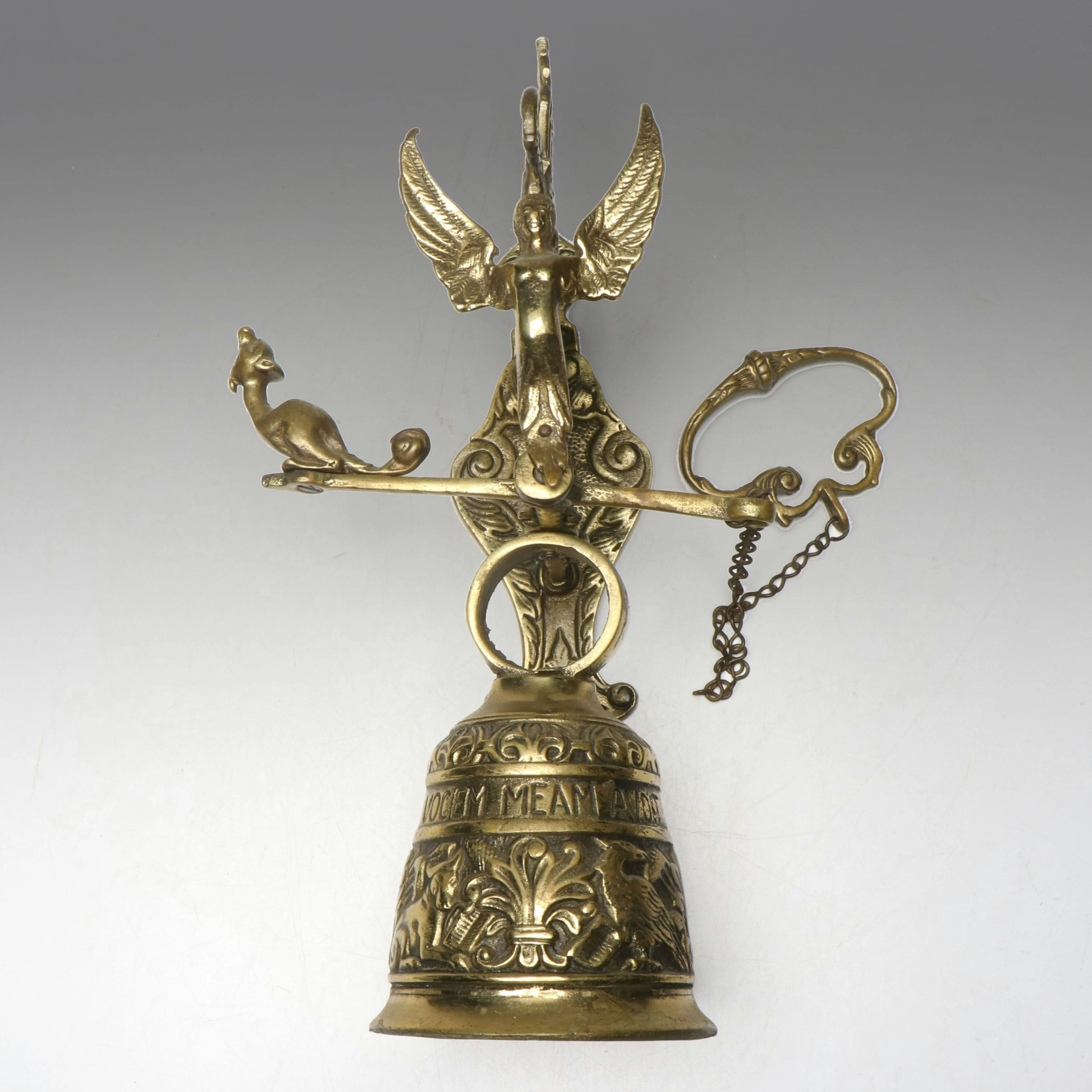 Gothic Style Cast Brass Monastery Bell