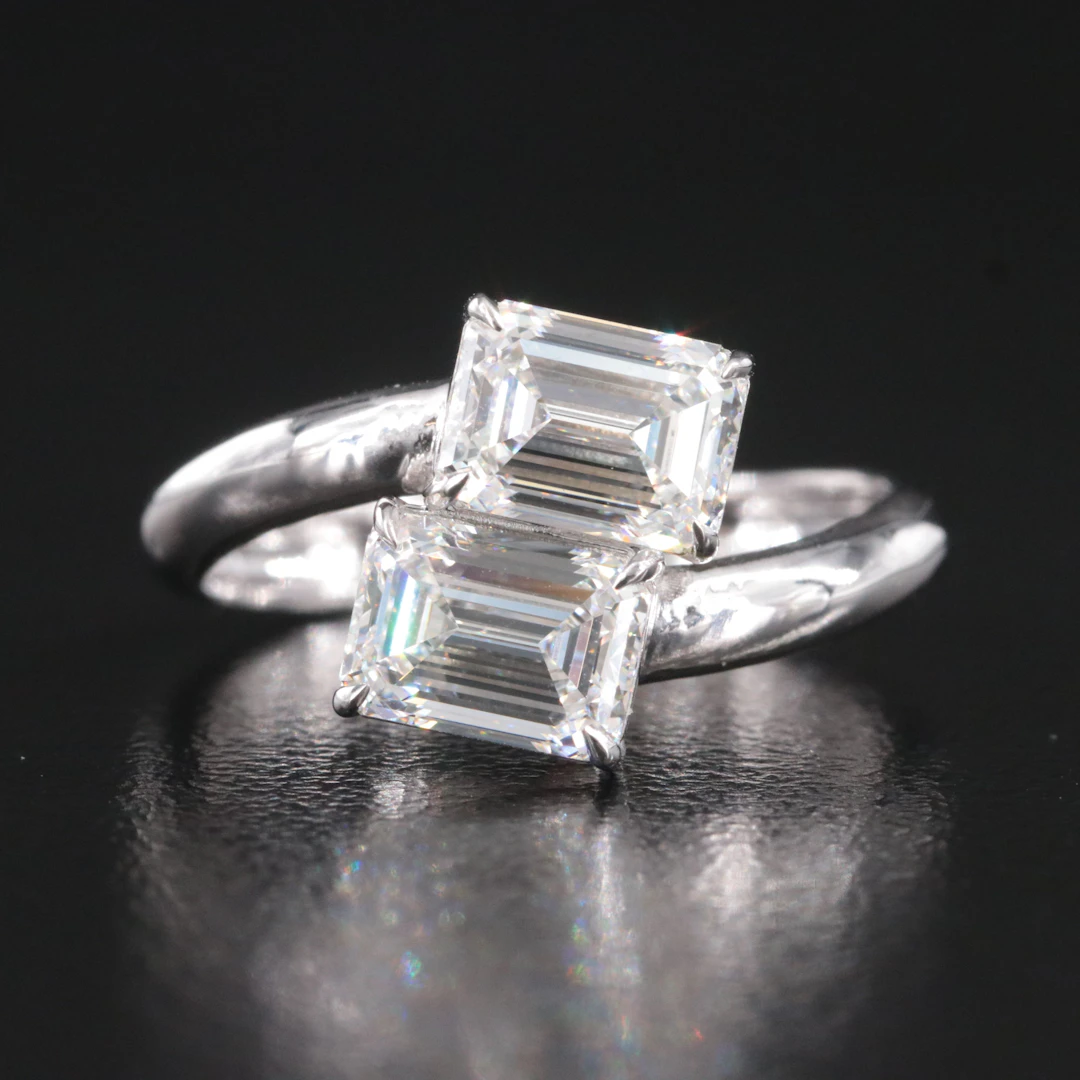14K 2.12 CTW Lab Grown Diamond Ring with IGI Reports