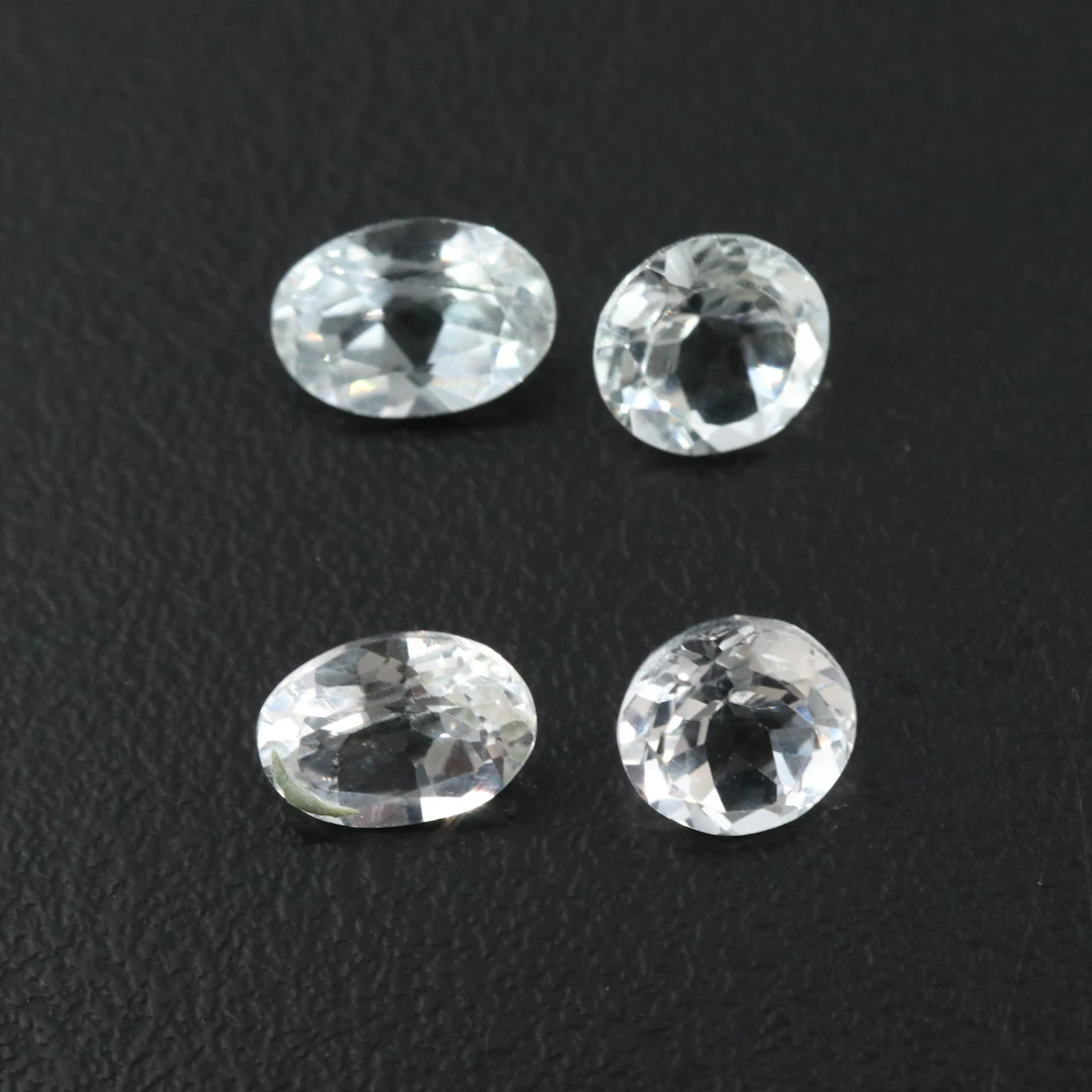 Loose 3.81 CTW White Topaz Lot
