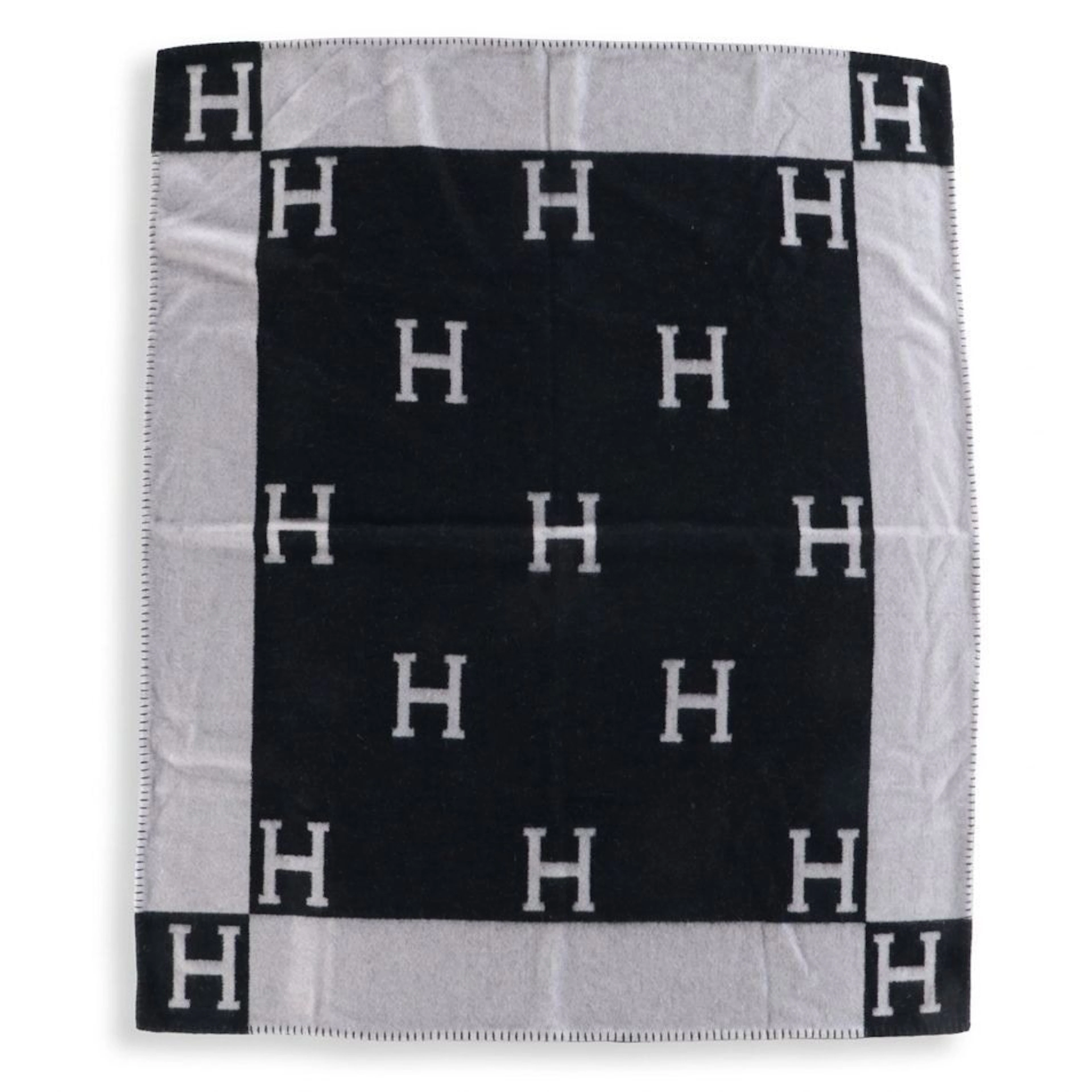 Hermès "Avalon" Merino Wool and Cashmere Throw Blanket