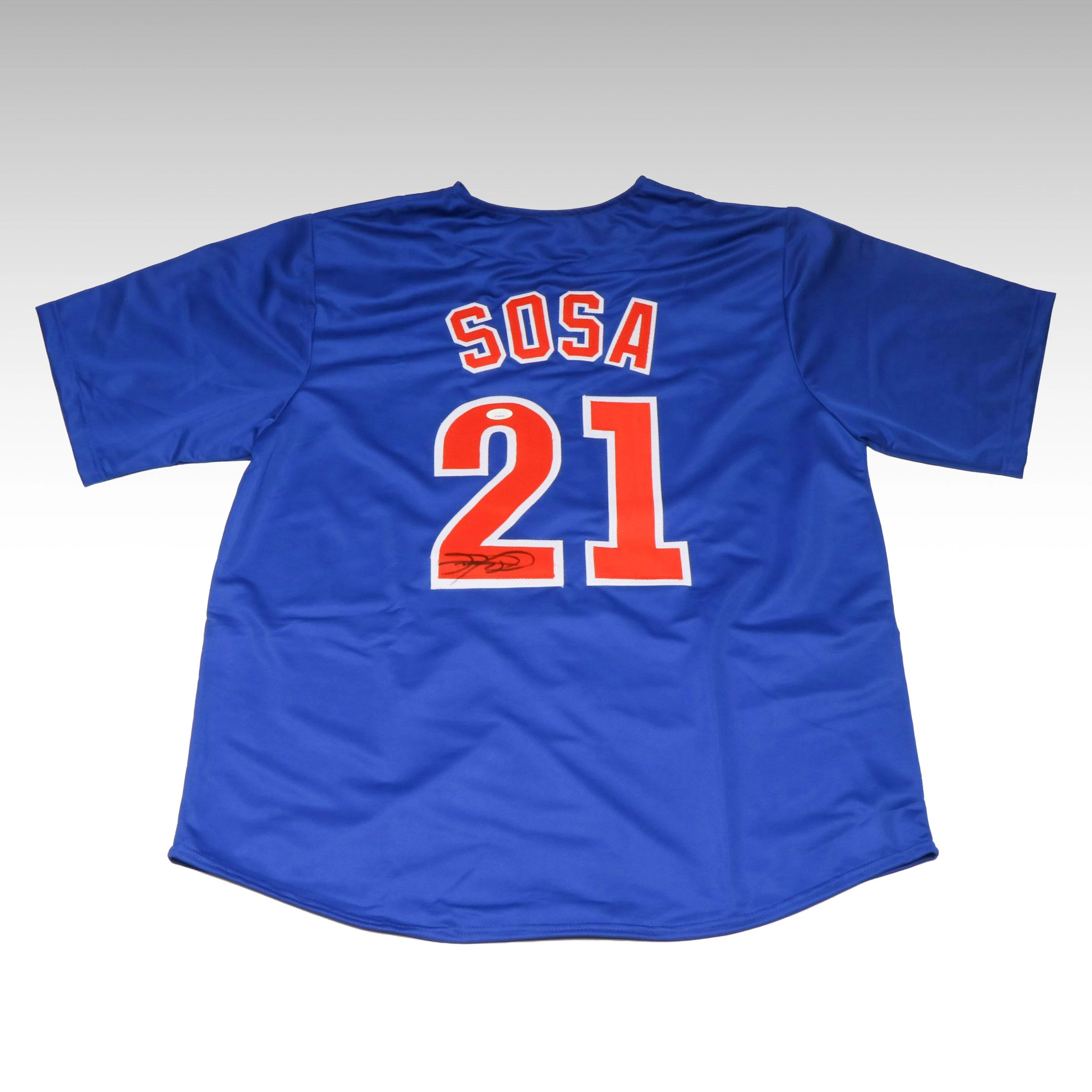 Sammy Sosa Signed Chicago Cubs Baseball Jersey, JSA